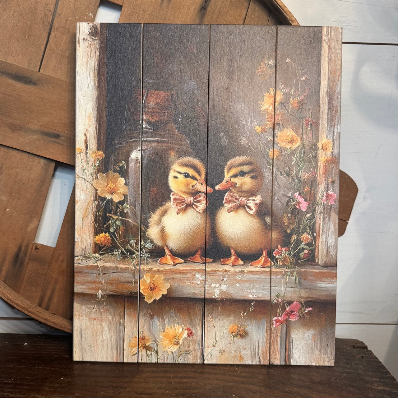 Ducklings - Wood Sign