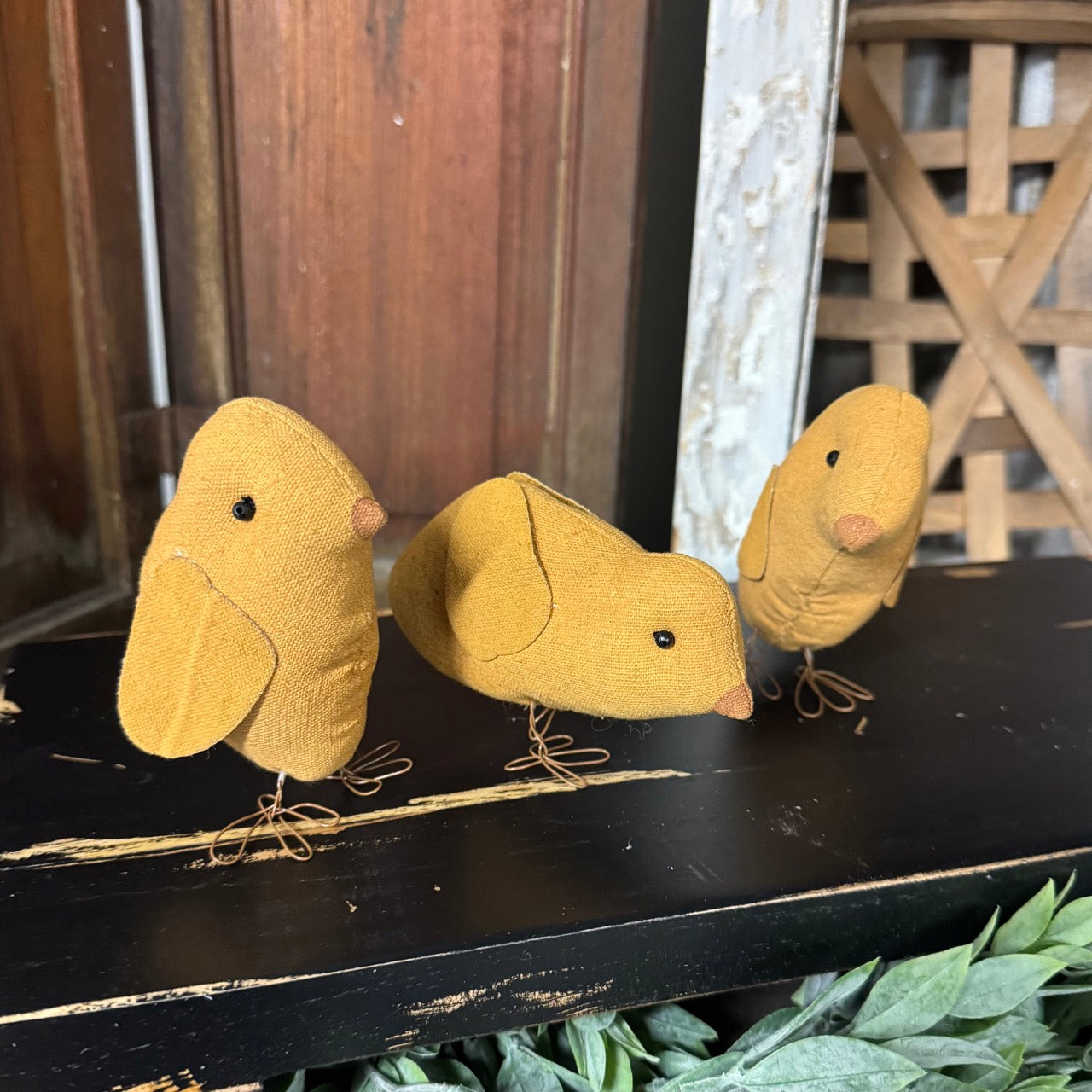 Set of 3 Primitive Chicks