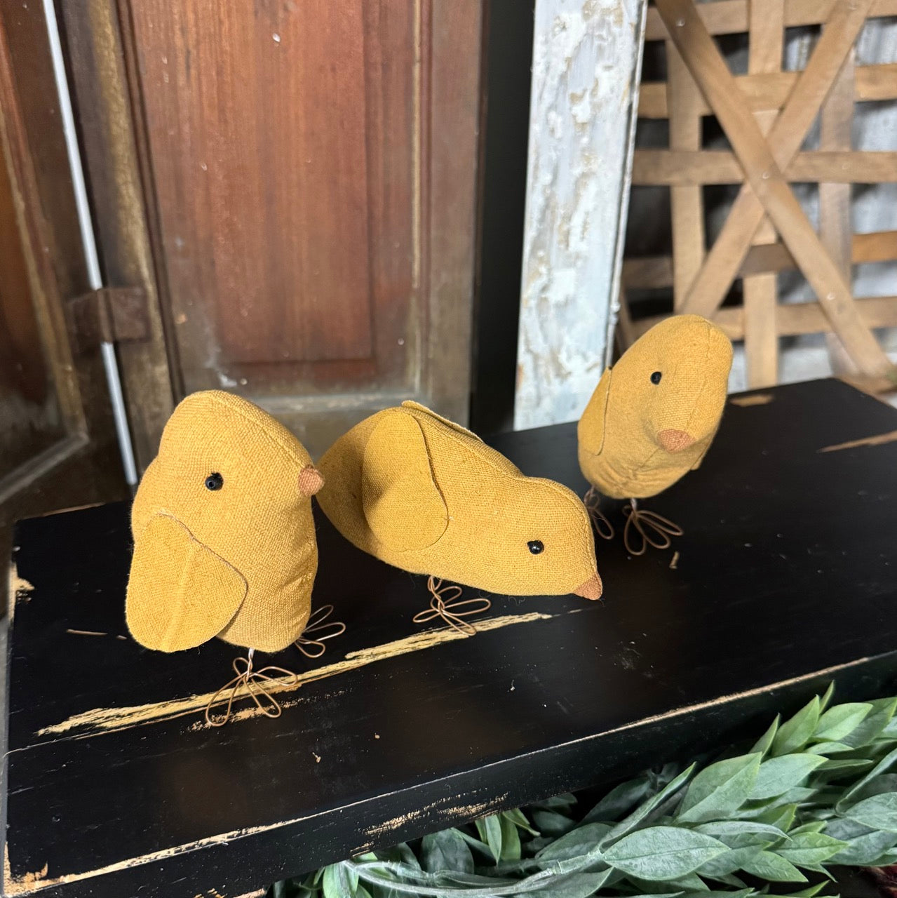 Set of 3 Primitive Chicks