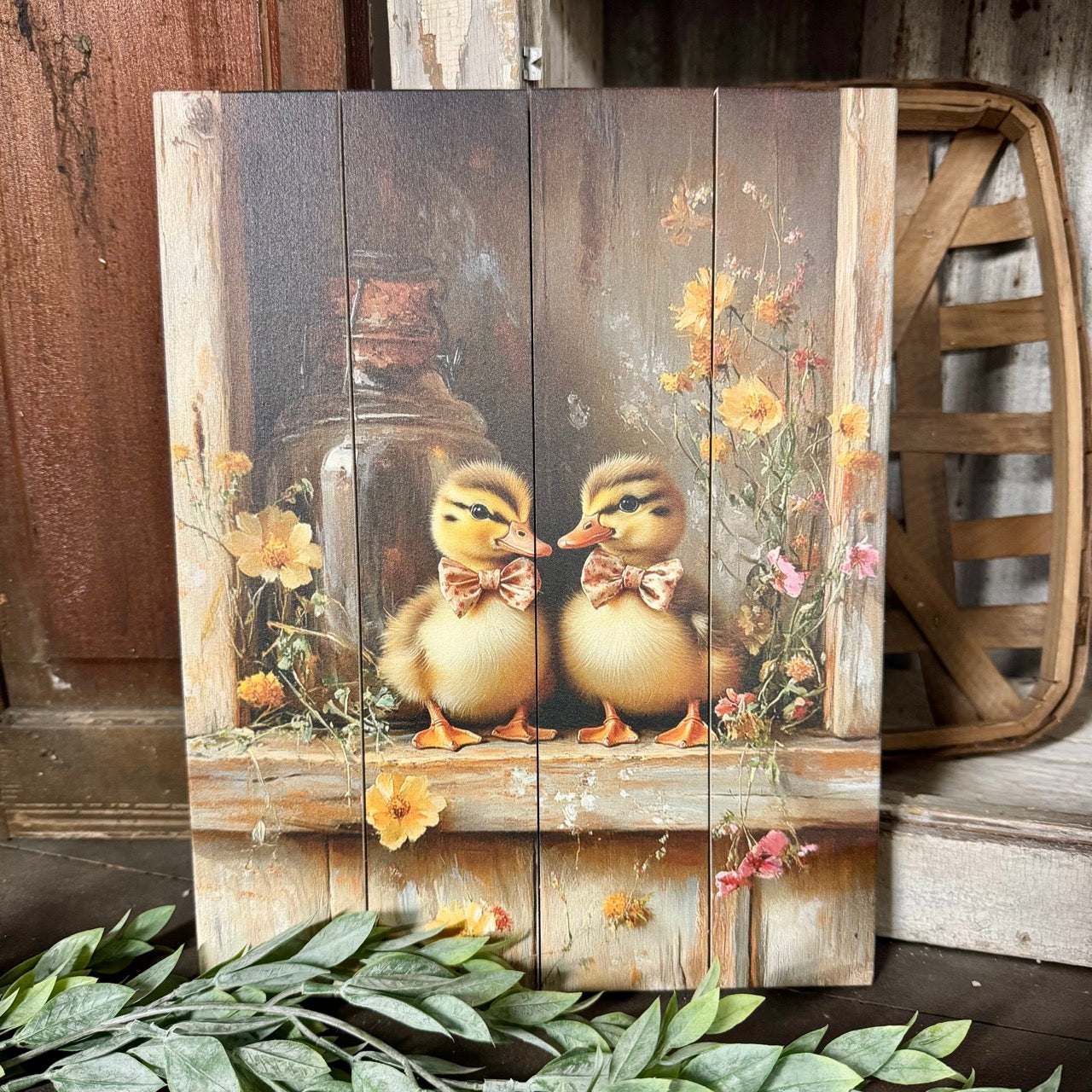 Ducklings - Wood Sign