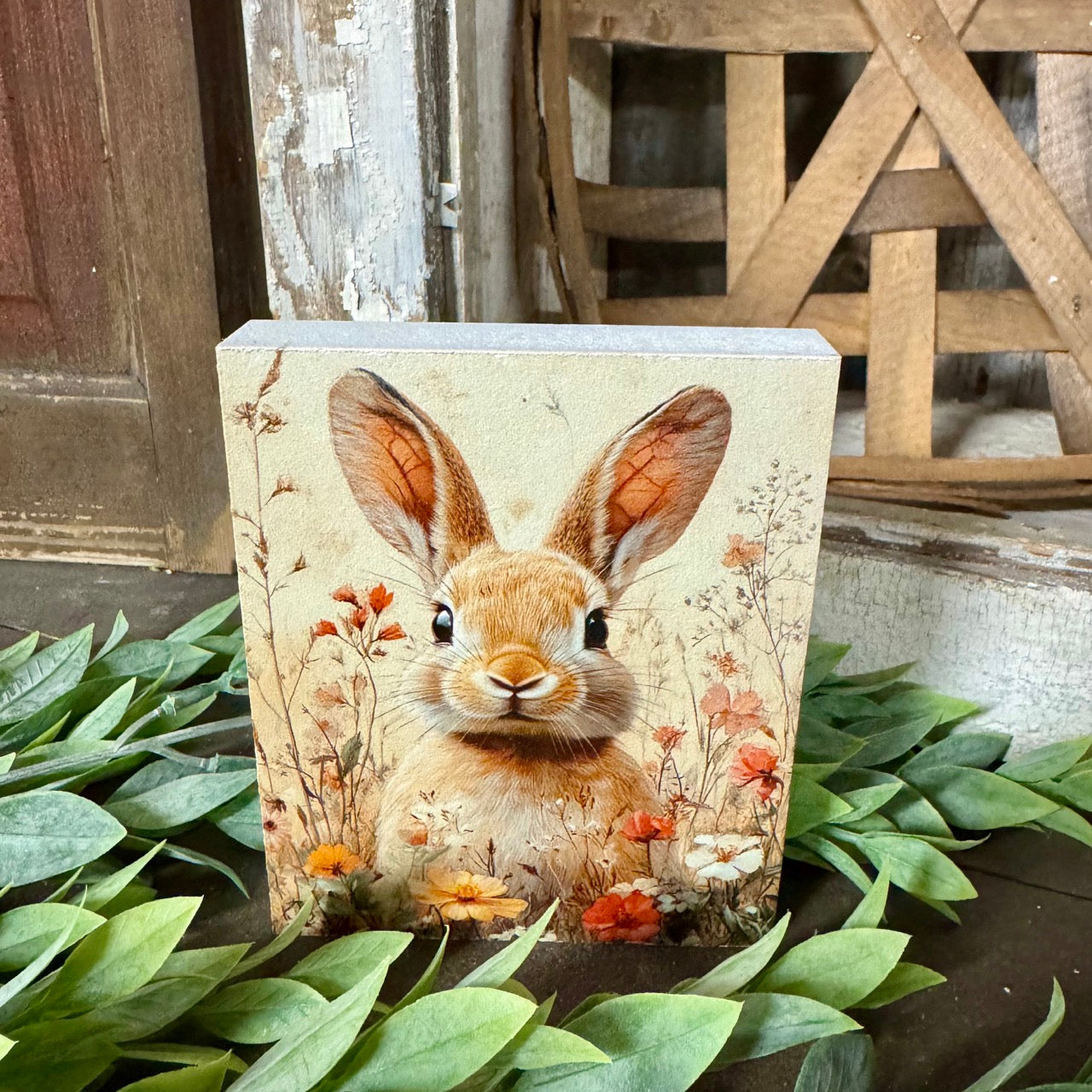 Bunny Wooden Block