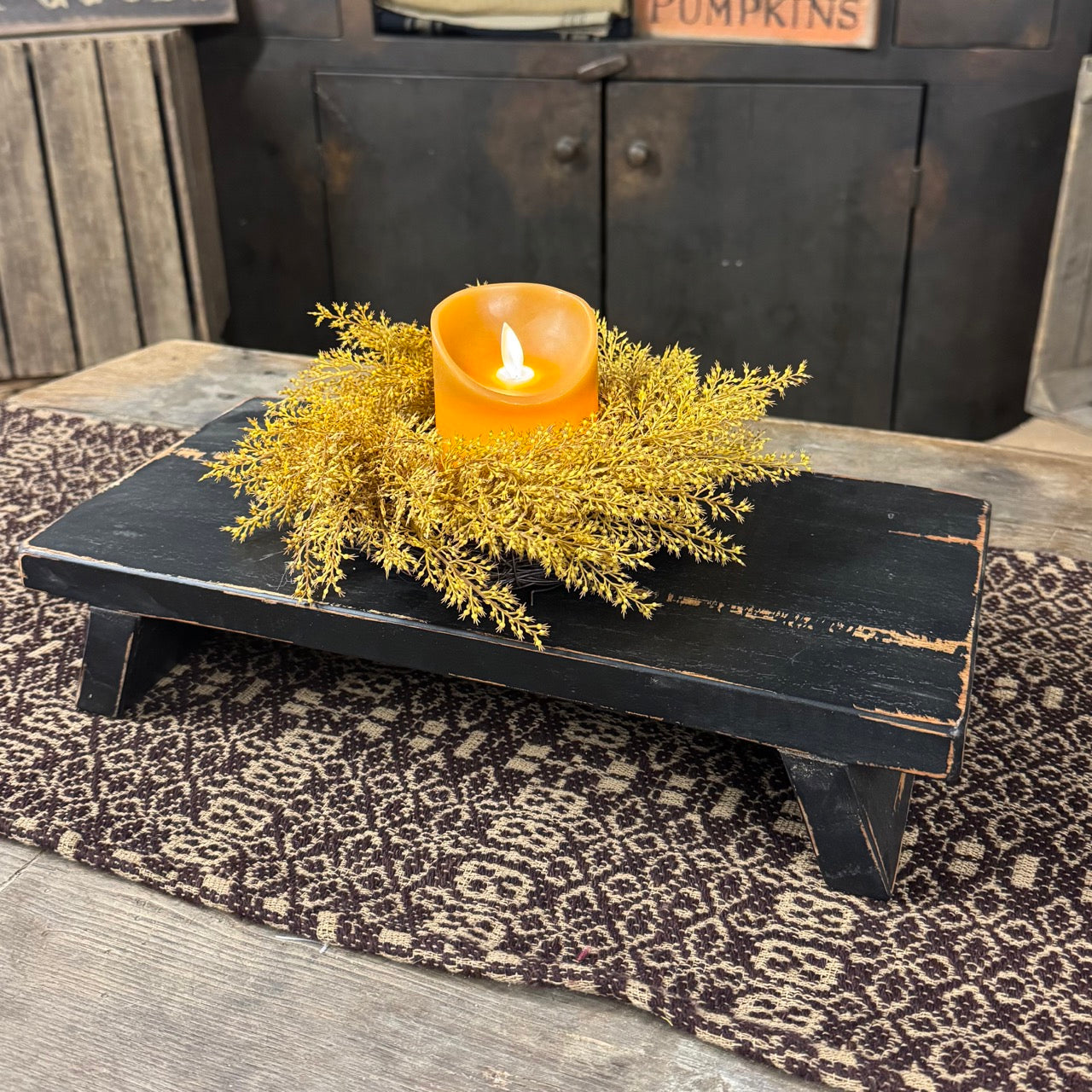 Black Wooden Table Riser
