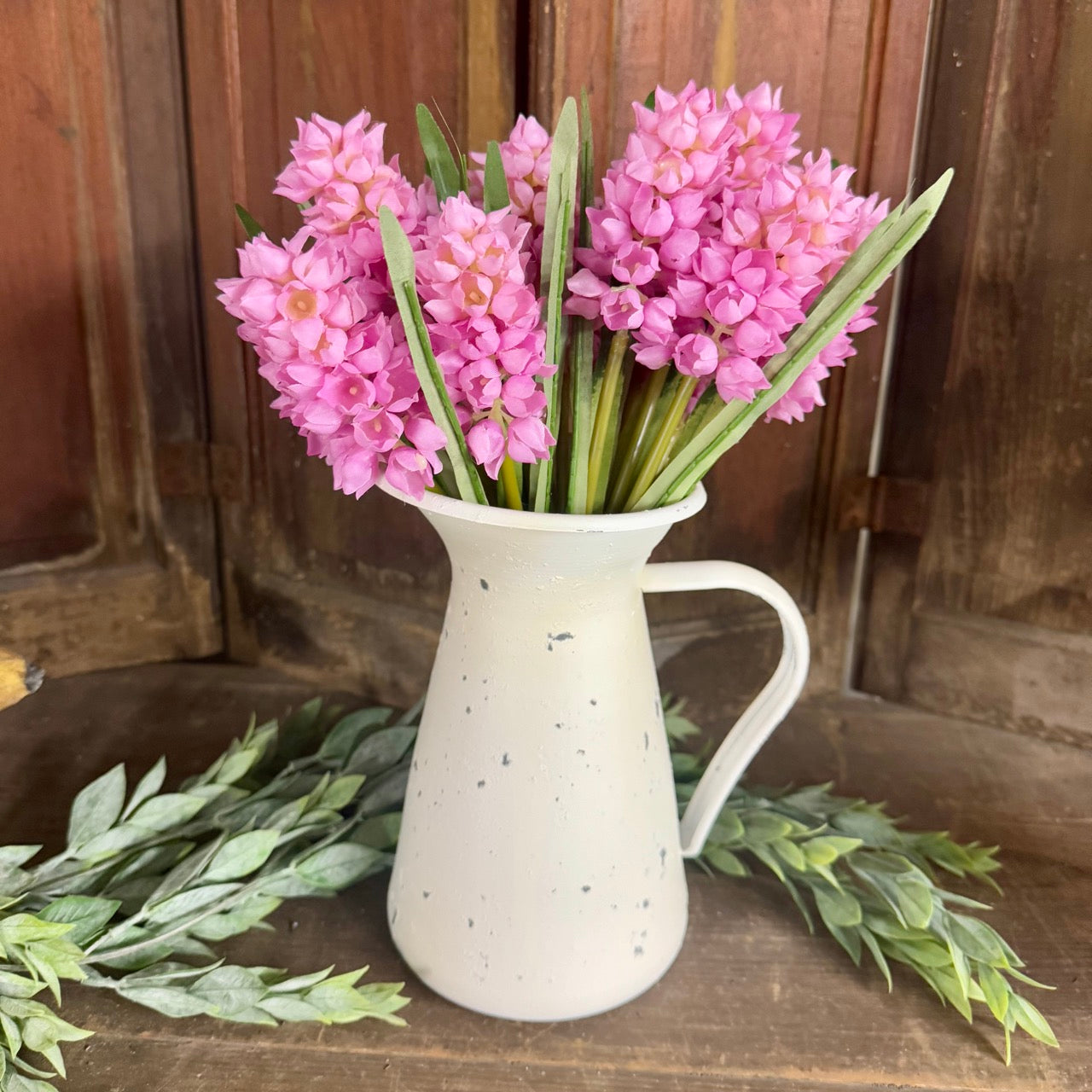 Hyacinth Flowers with Pitcher