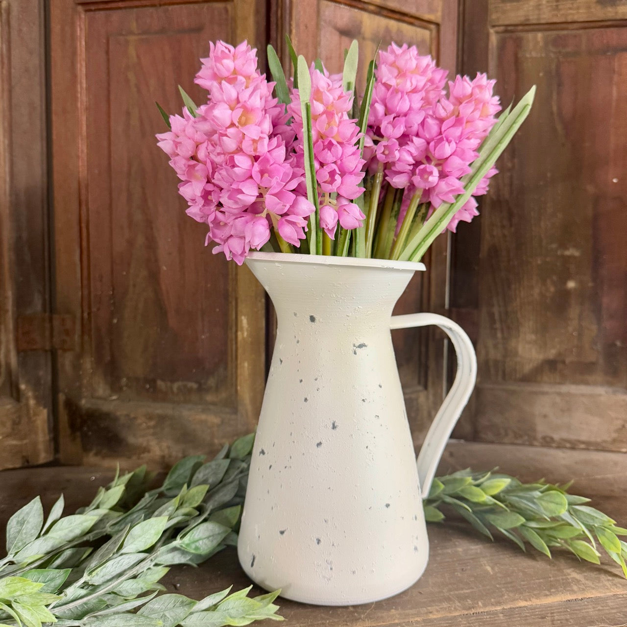 Hyacinth Flowers with Pitcher