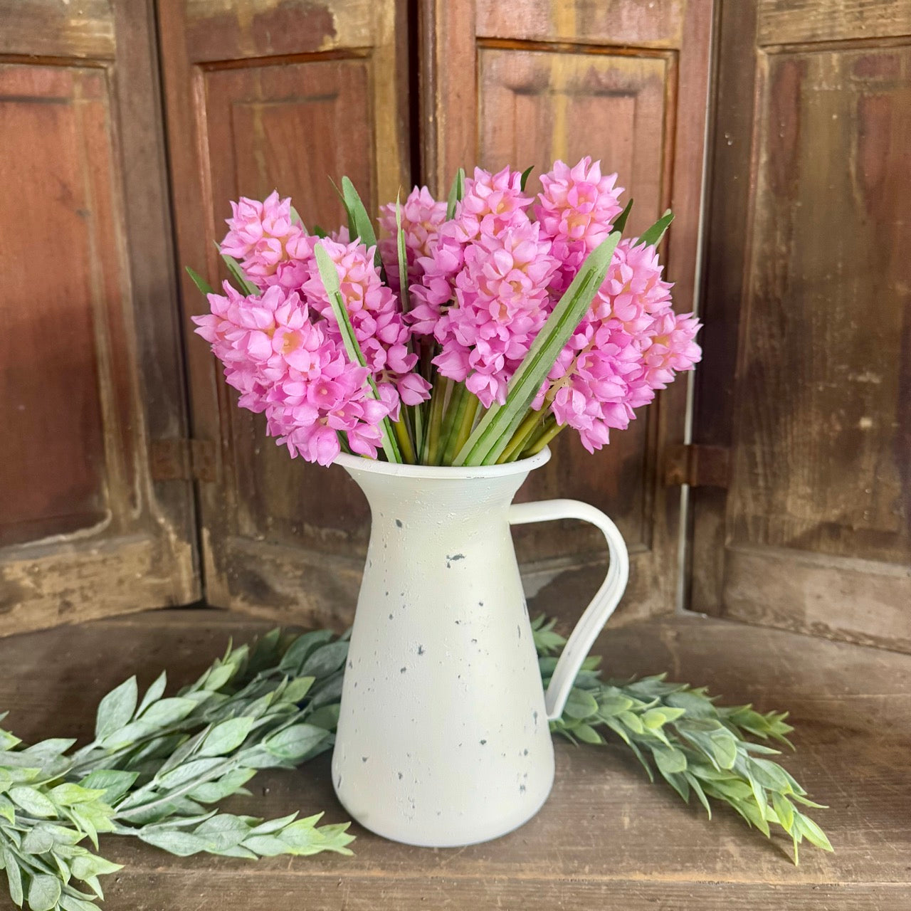 Hyacinth Flowers with Pitcher