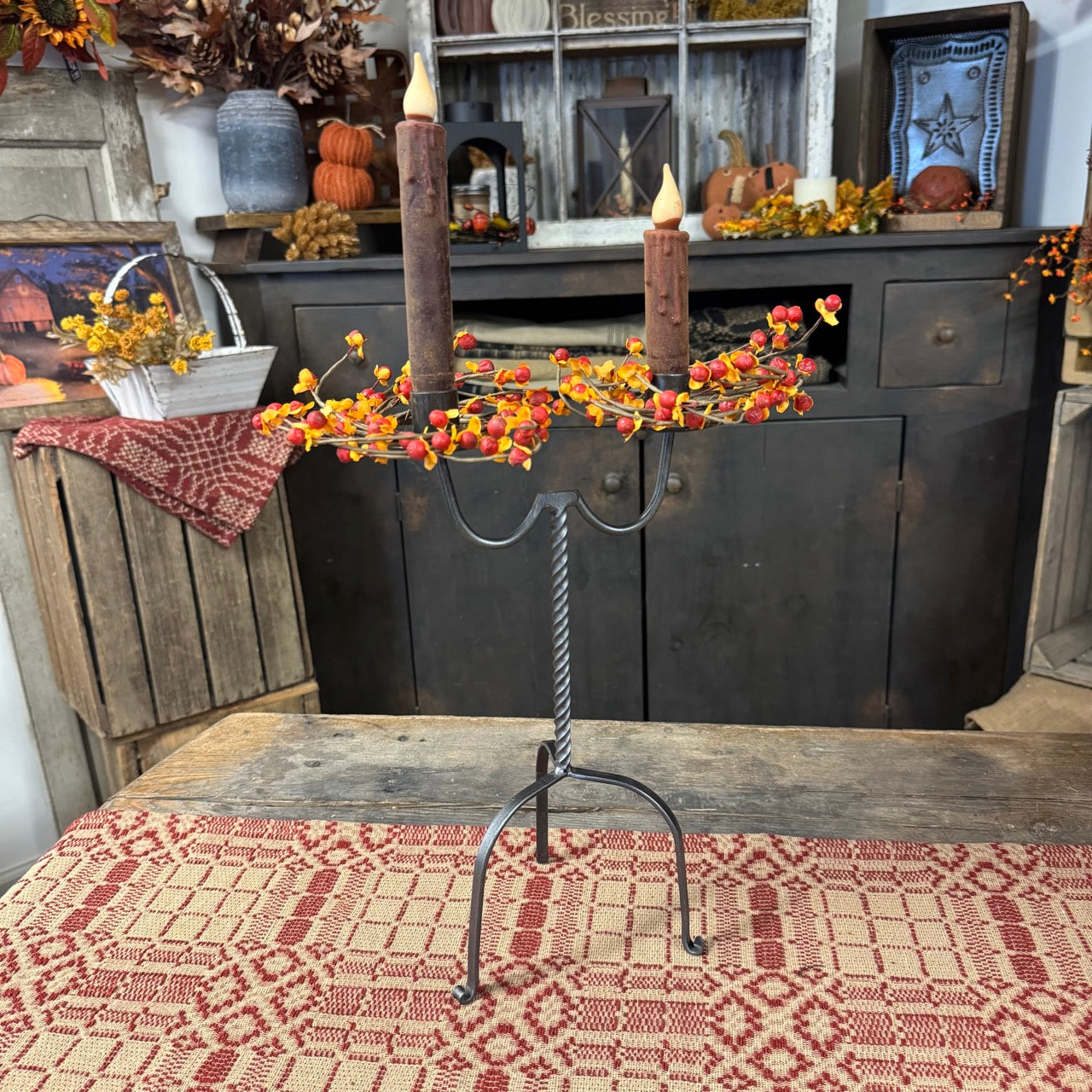 Twisted Forge Candle Holder