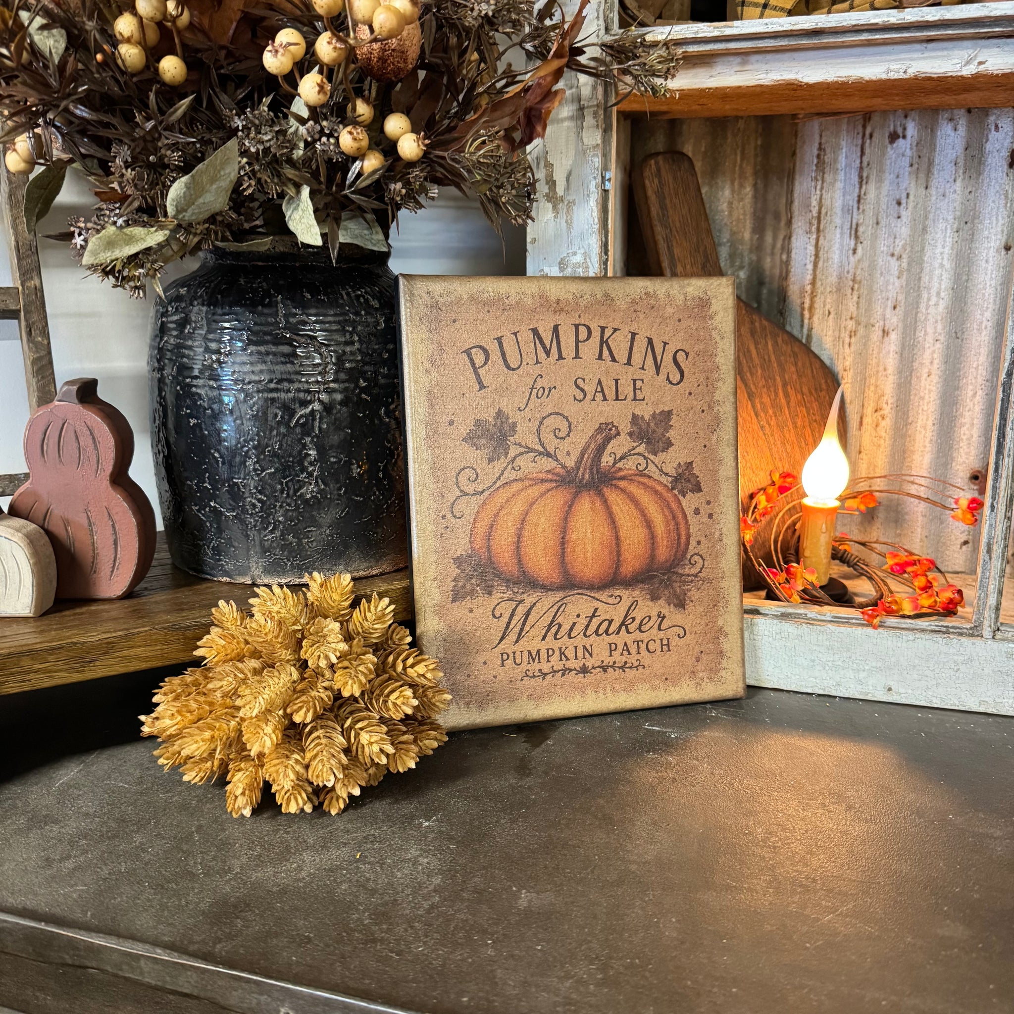 Pumpkins For Sale - Canvas Sign