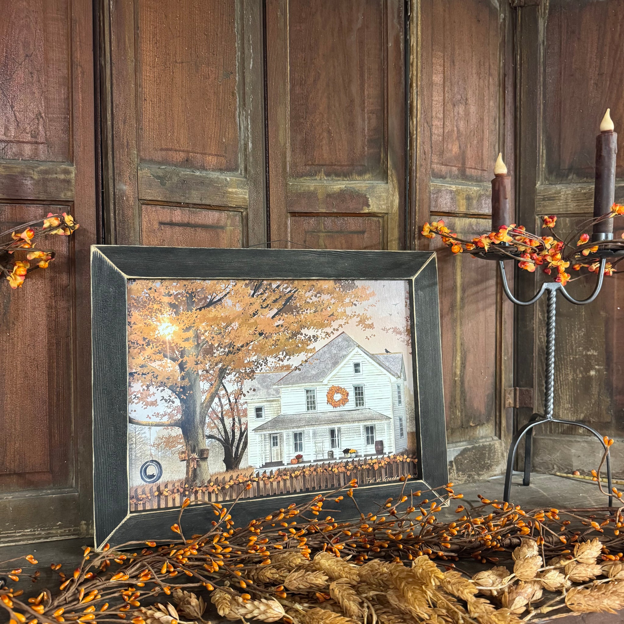 Billy Jacobs "Fall at Grandma's House" Framed Art
