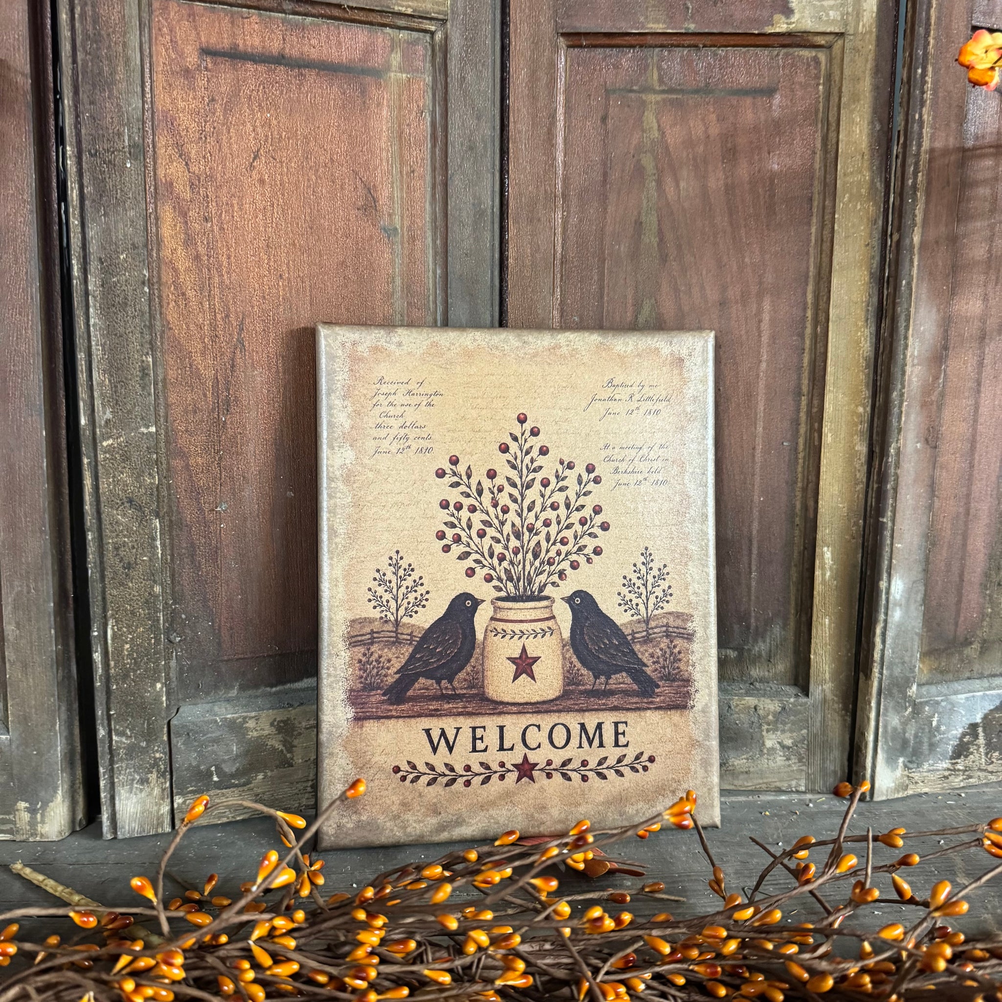 Welcome - Canvas Sign