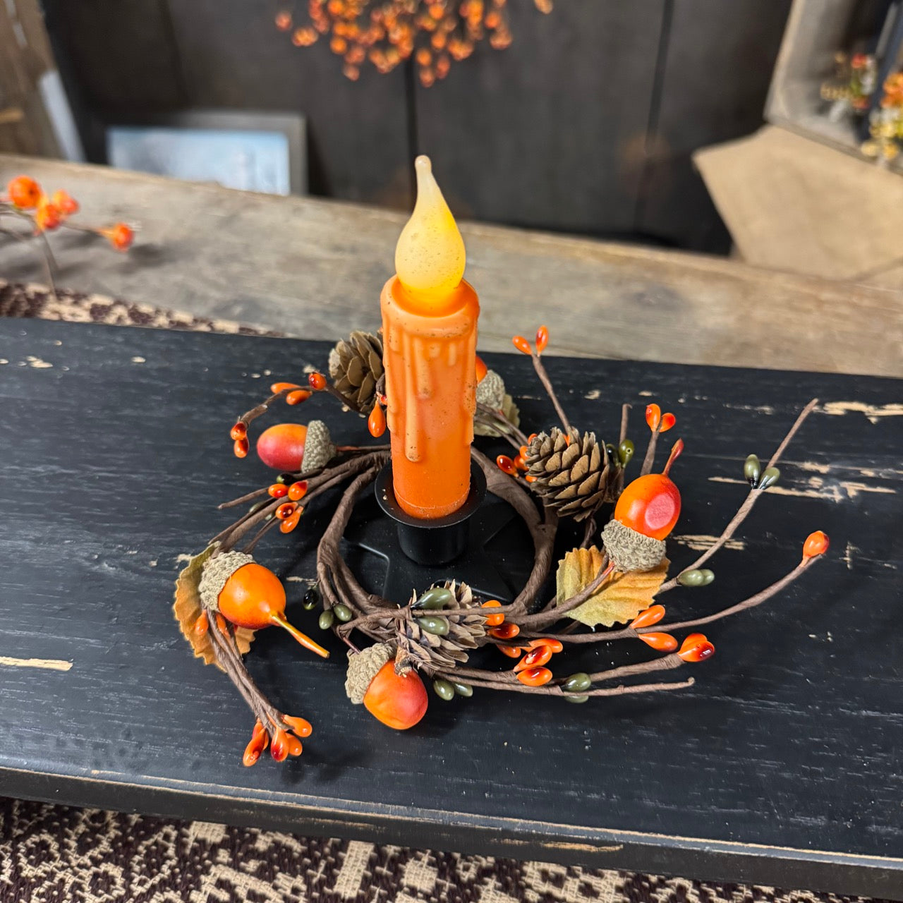 Acorn Candle Ring Set
