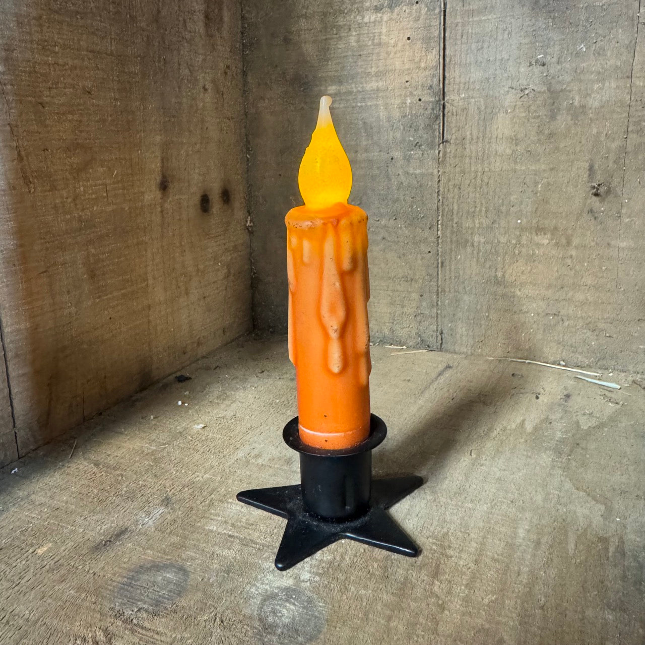 4" Timer Taper Candle - Orange