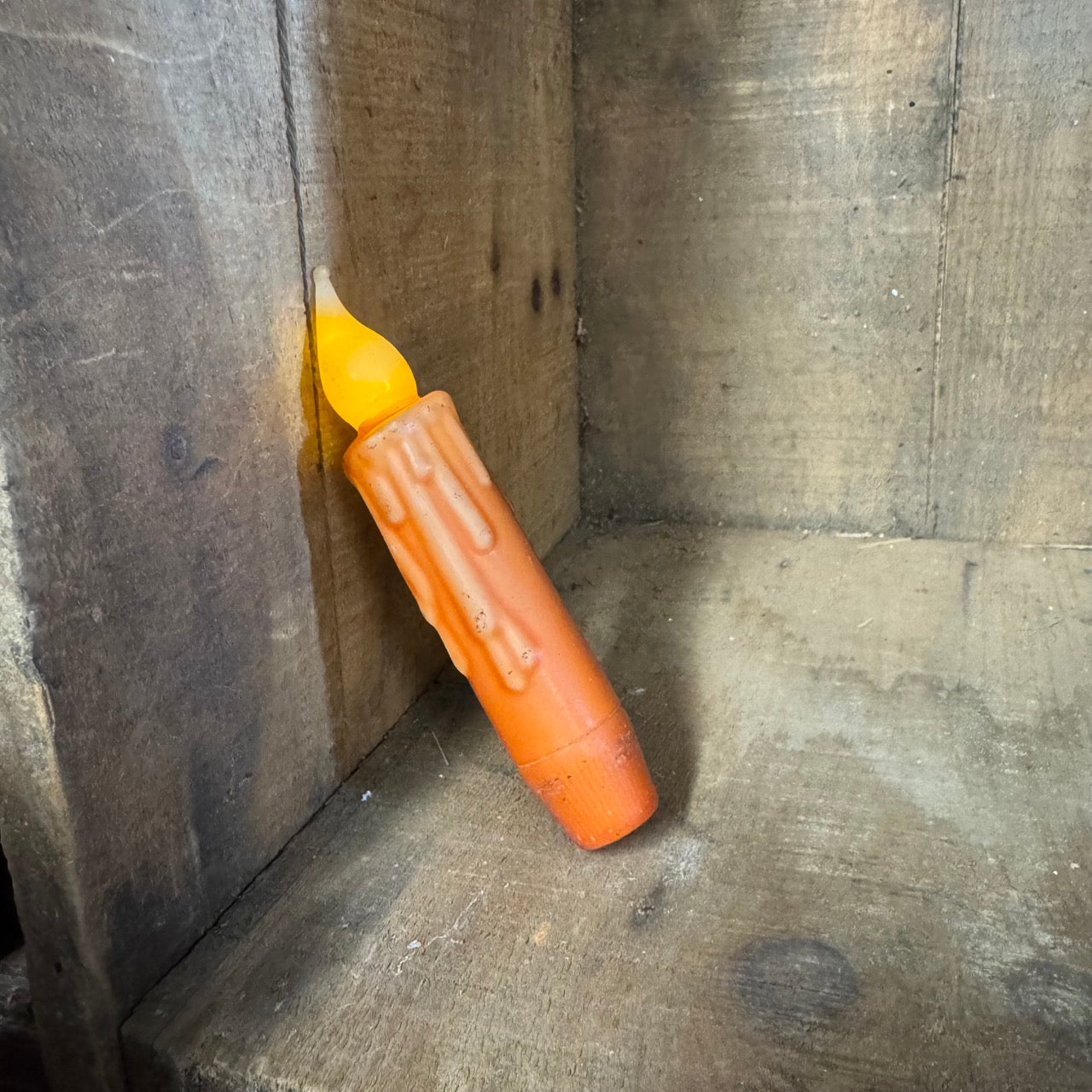 4" Timer Taper Candle - Orange