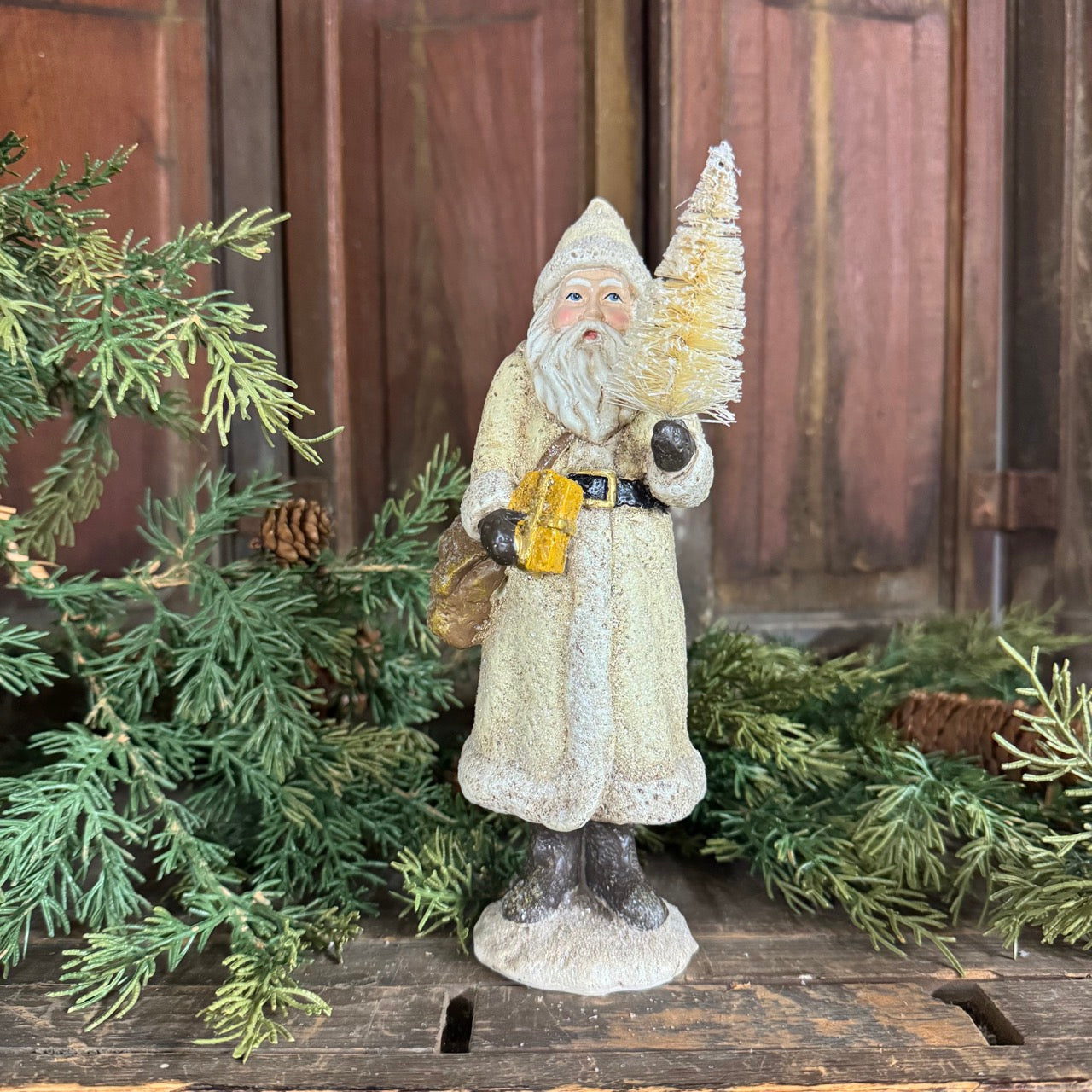 Glistening Olde Saint Nick - White