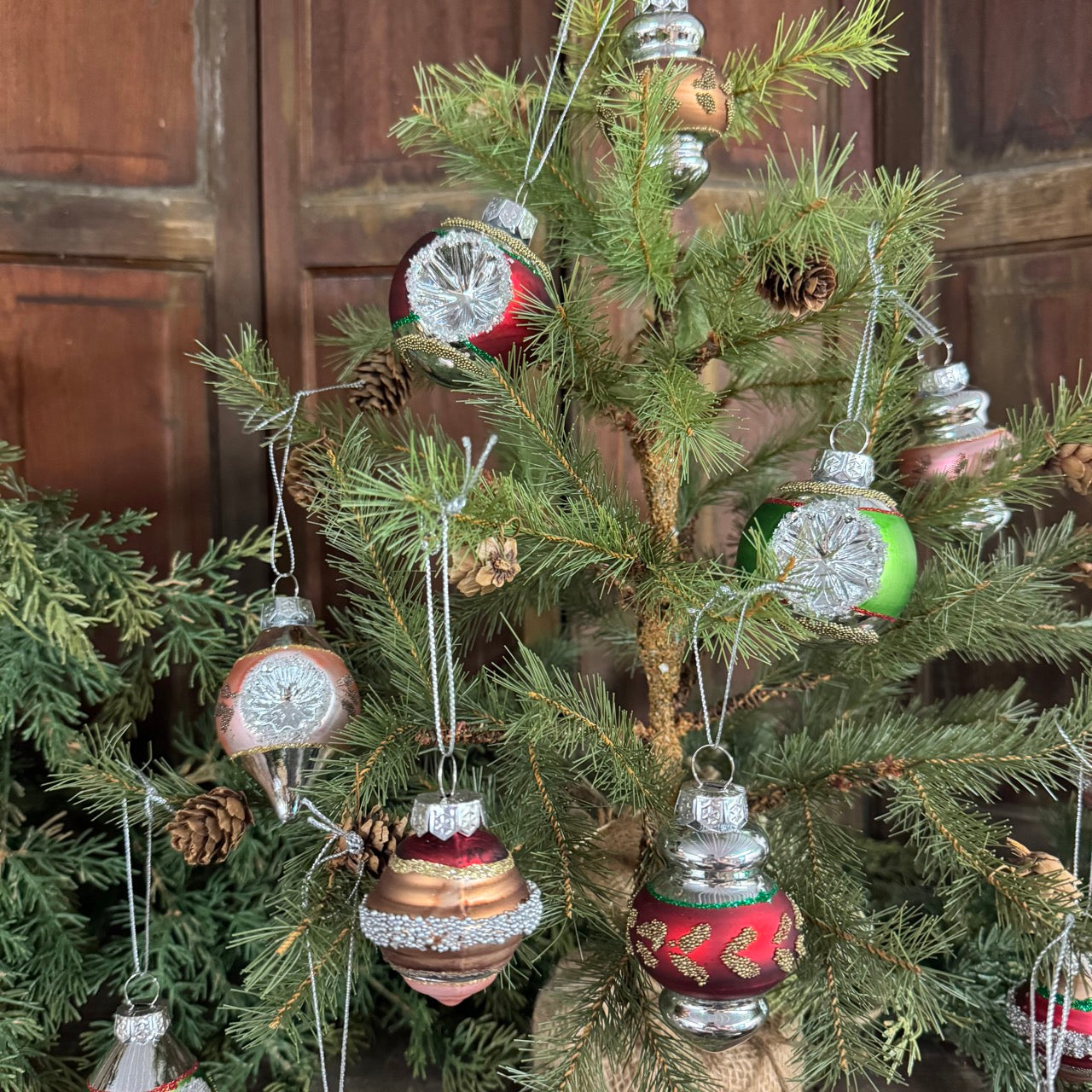 Vintage Christmas Ornaments - Set of 12