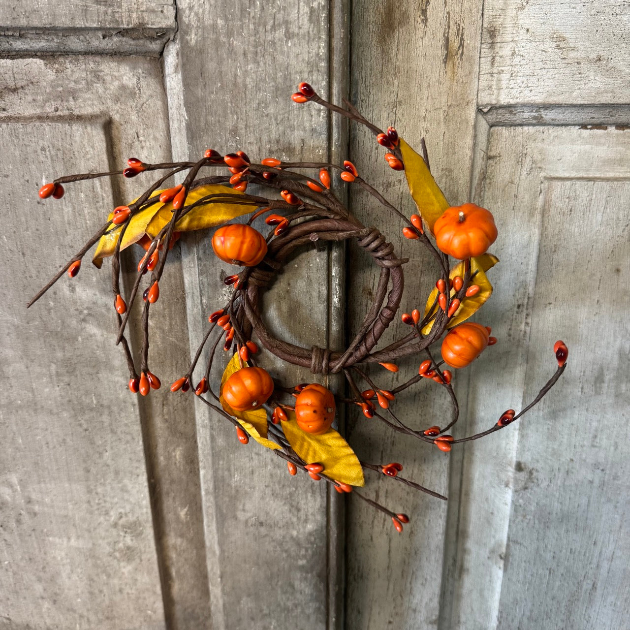 Pumpkin Field Candle Rings - Set of 2