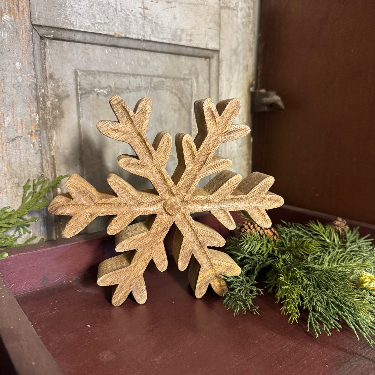 Wooden Snowflake - 8"