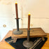 Medium Candle Stick Holders - Black - Set of 2