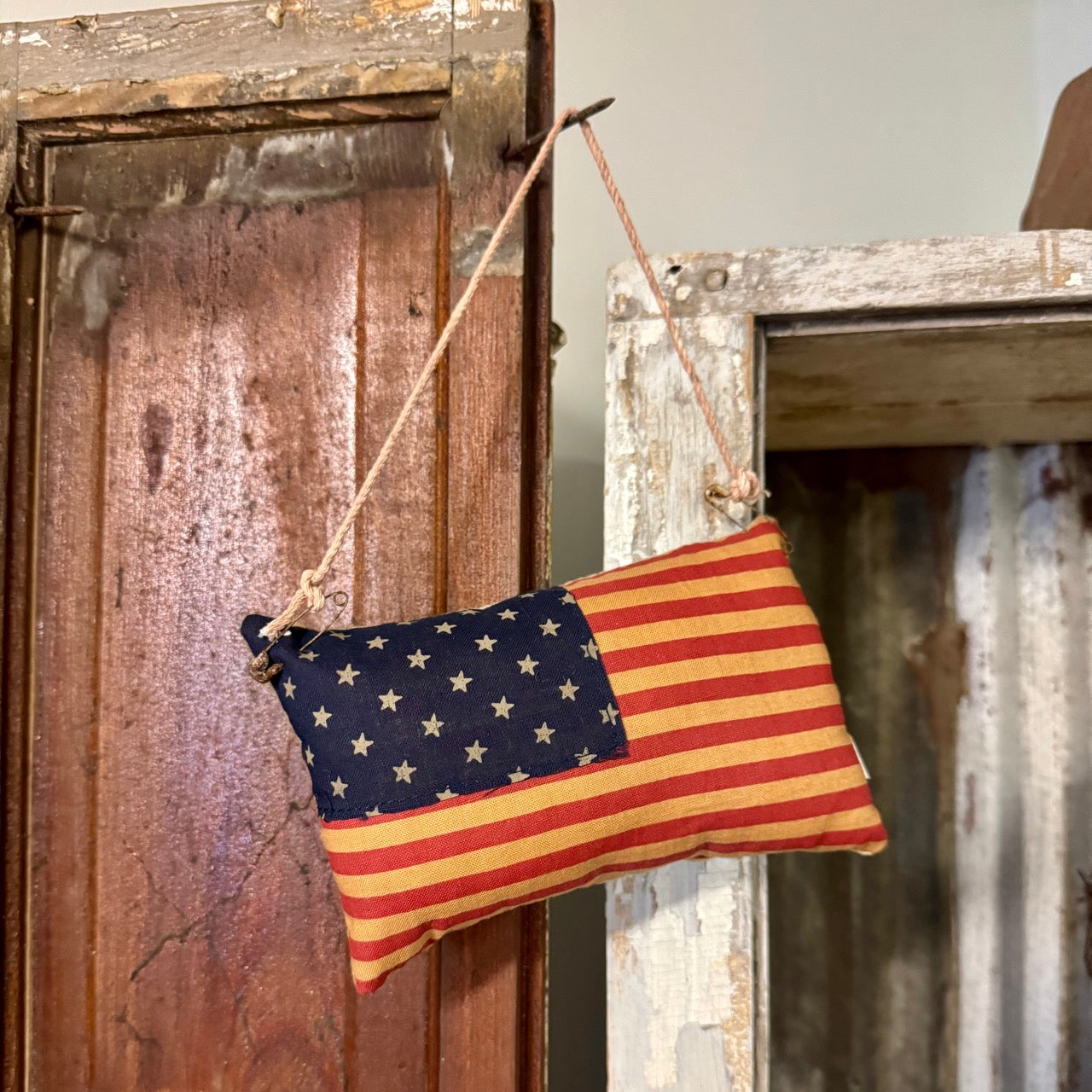 American Flag Pillow Ornament
