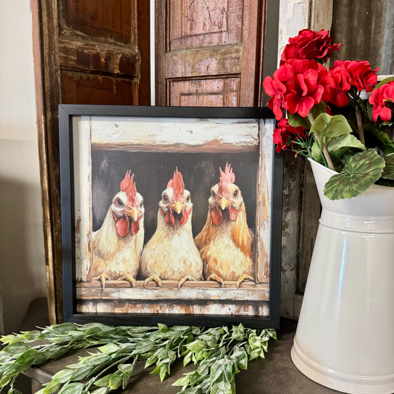 Chickens - Framed Art