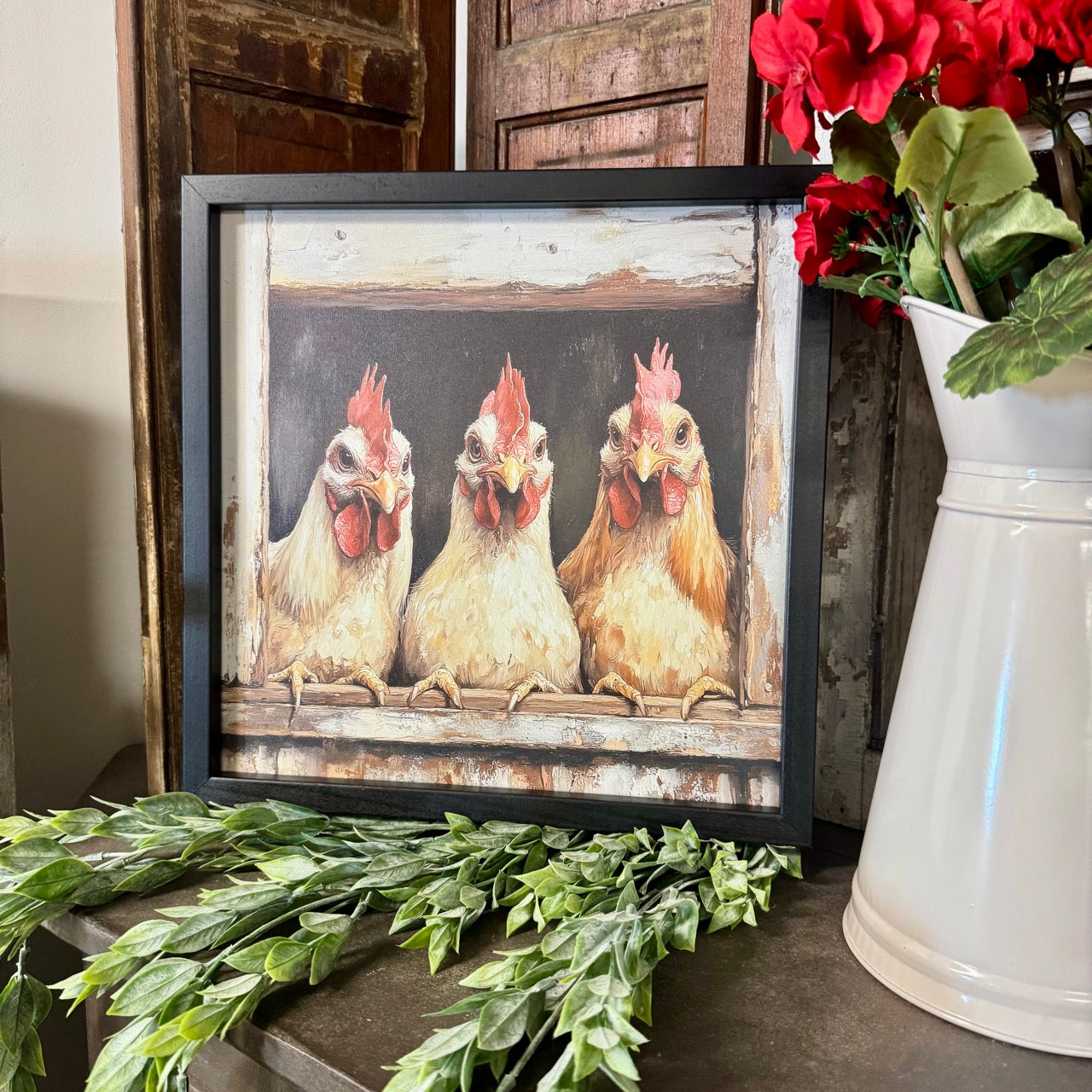 Chickens - Framed Art