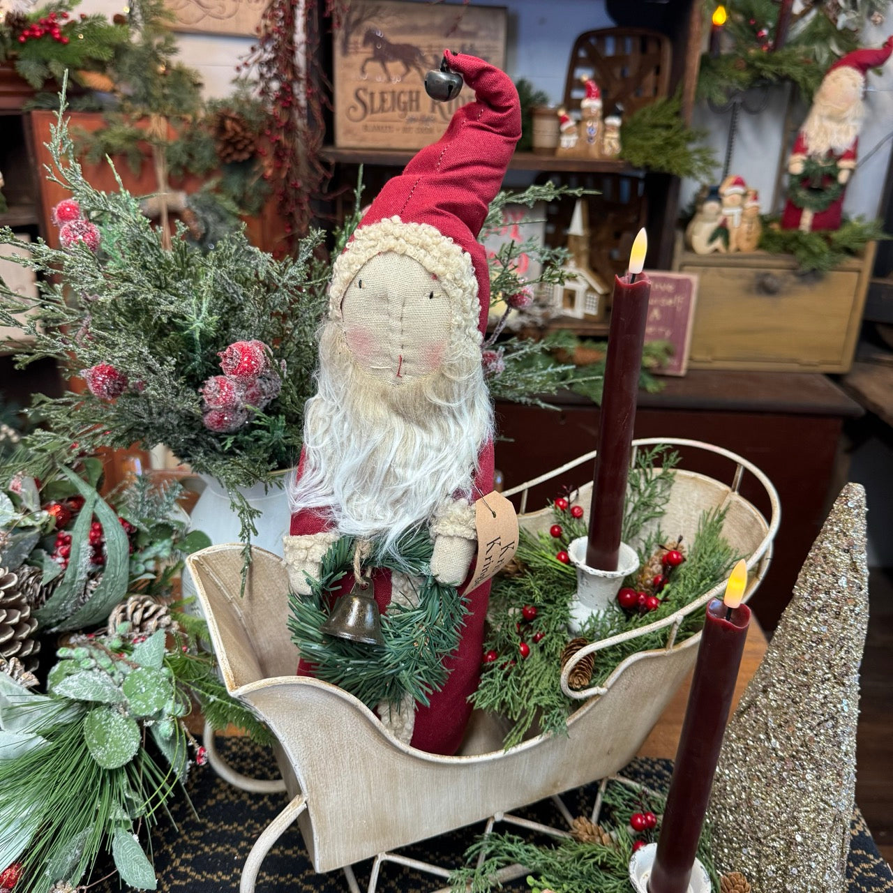 Kris Kringle - Fabric Santa