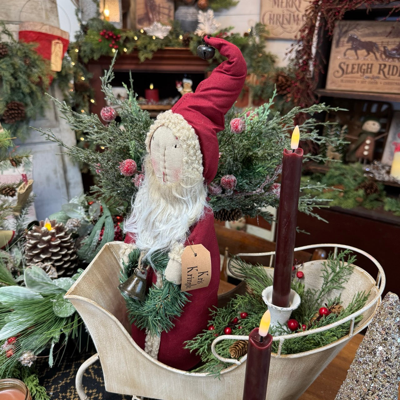 Kris Kringle - Fabric Santa