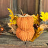 Chenille Pumpkin Stack - Orange