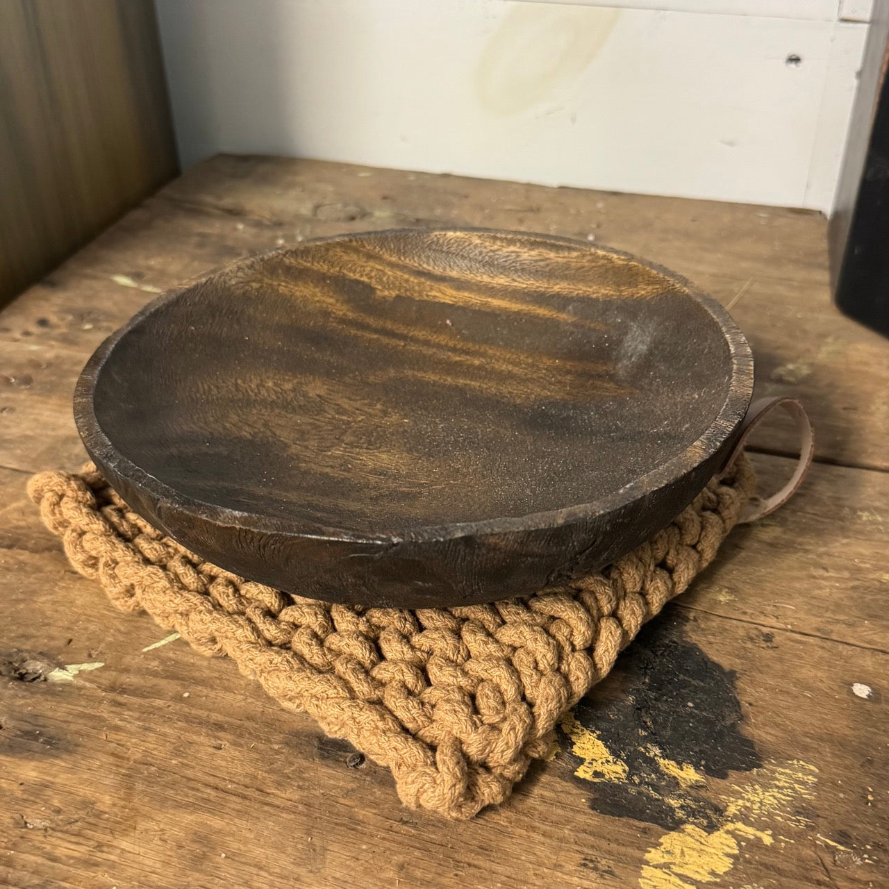 Knitted Hot Pad - Tan
