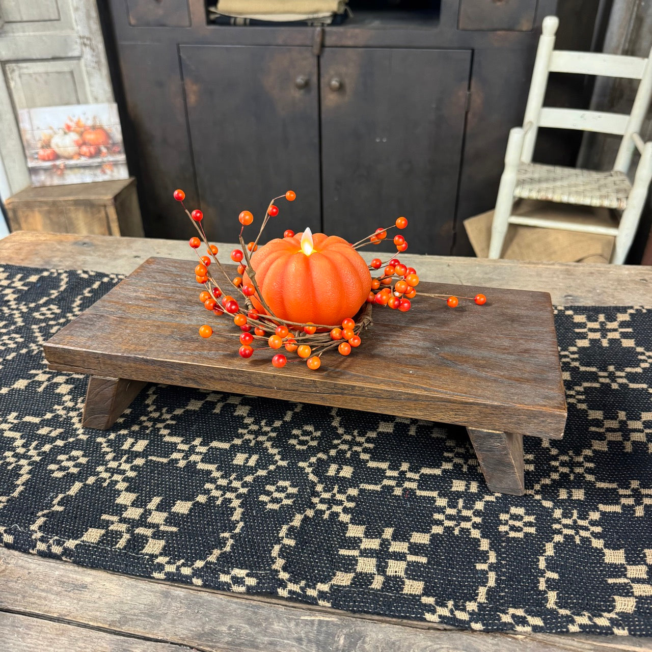 Moving Flame Pumpkin Candle