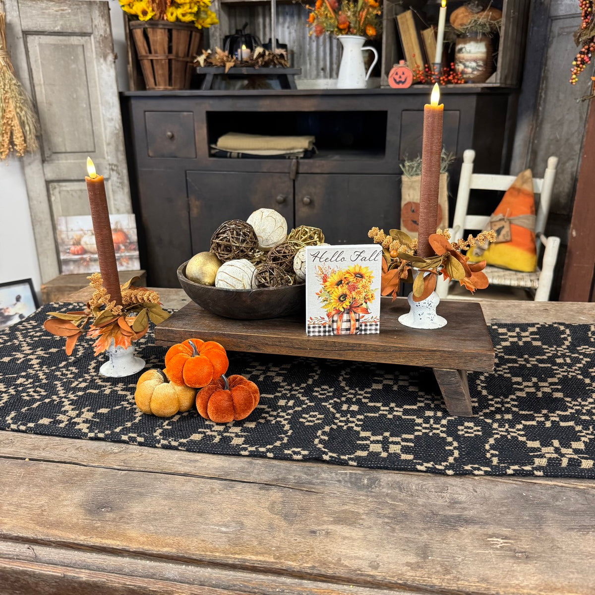 Rustic Brown Table Riser – Red ...