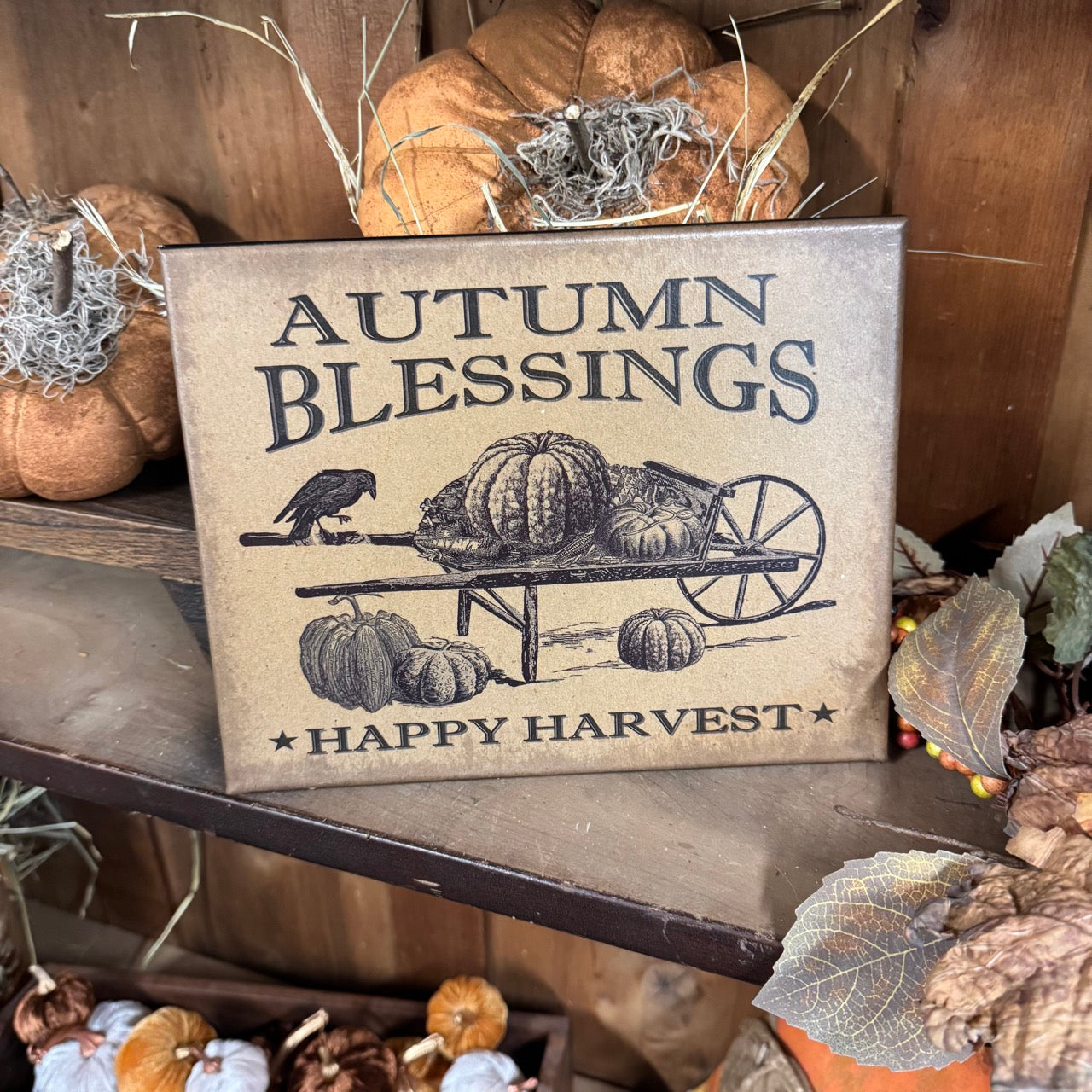 Autumn Blessings - Canvas Sign
