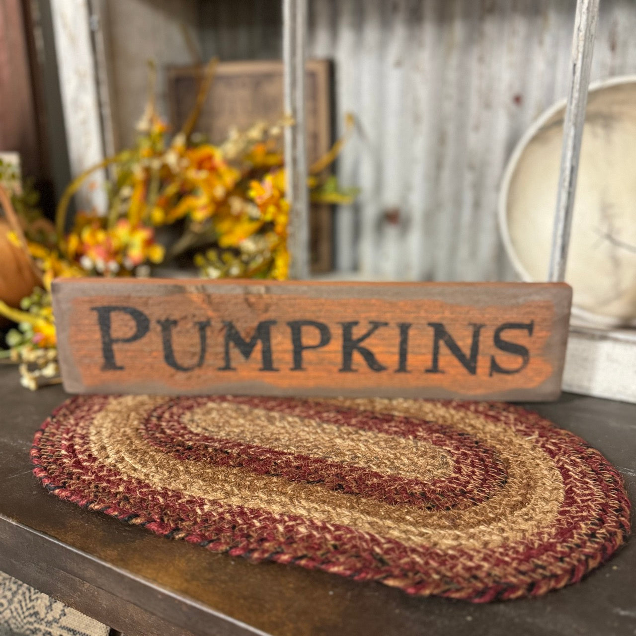 Braided Table Mat - Red