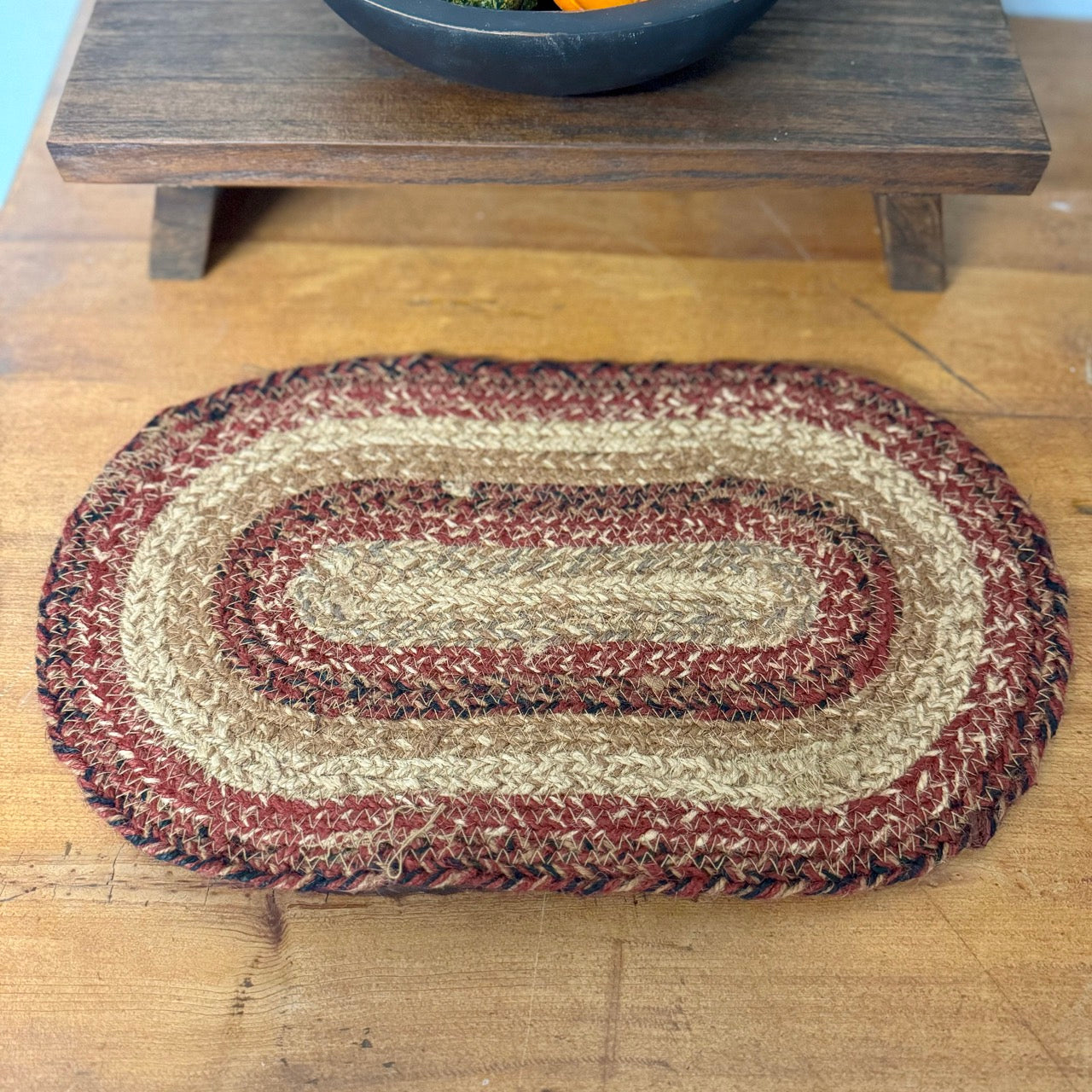 Braided Table Mat - Red