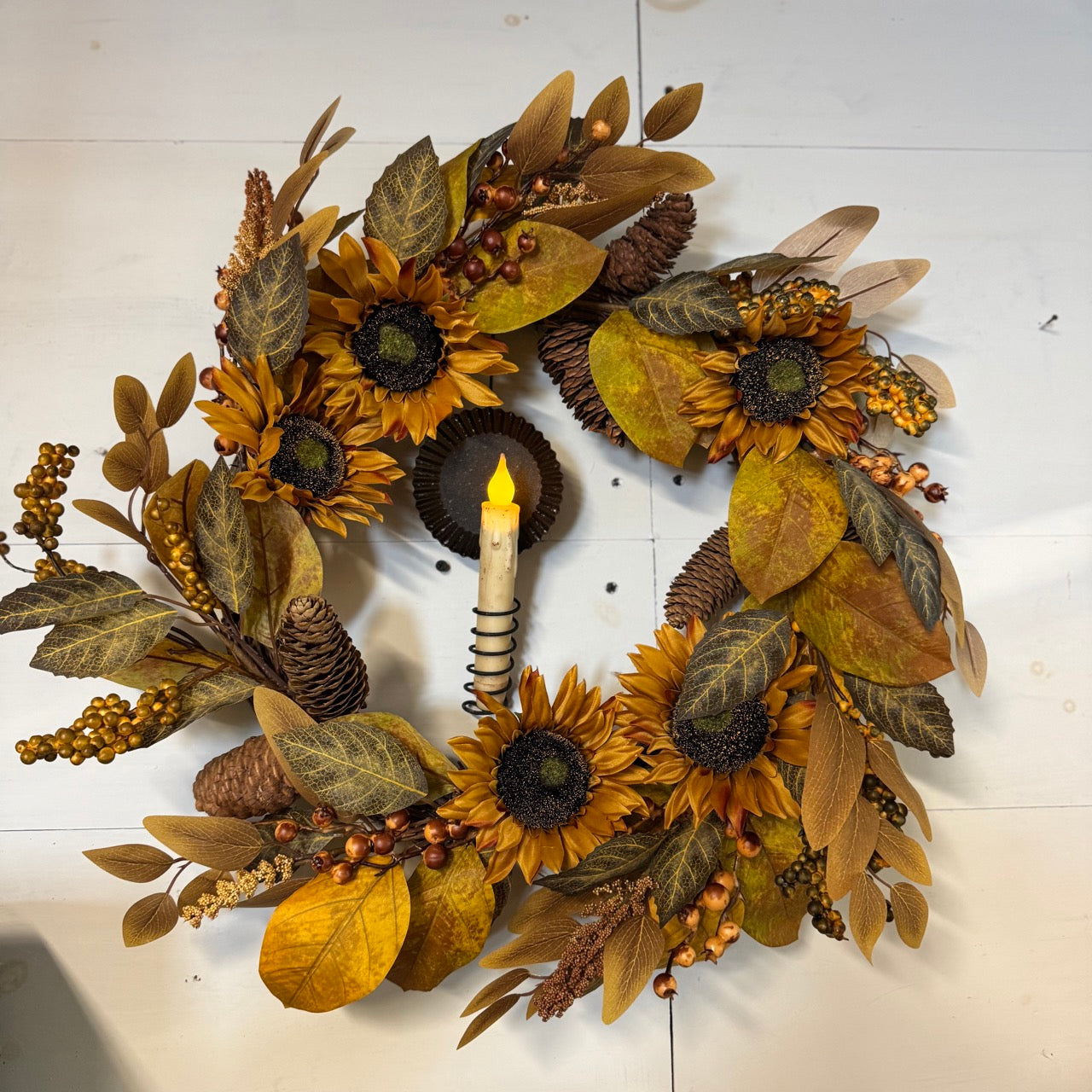 Sunflower Harvest Wreath