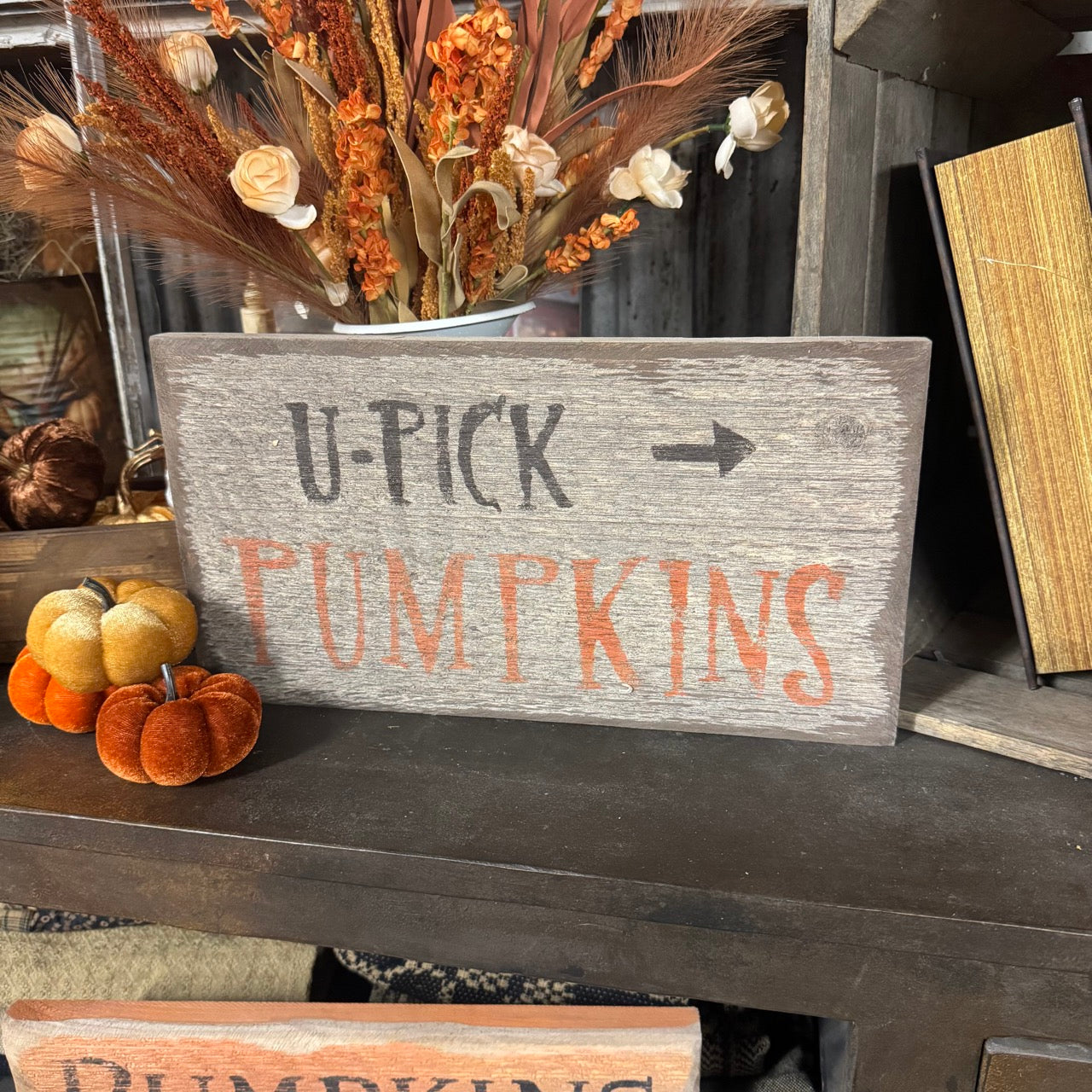 U-Pick Pumpkins - Handmade Wooden Sign