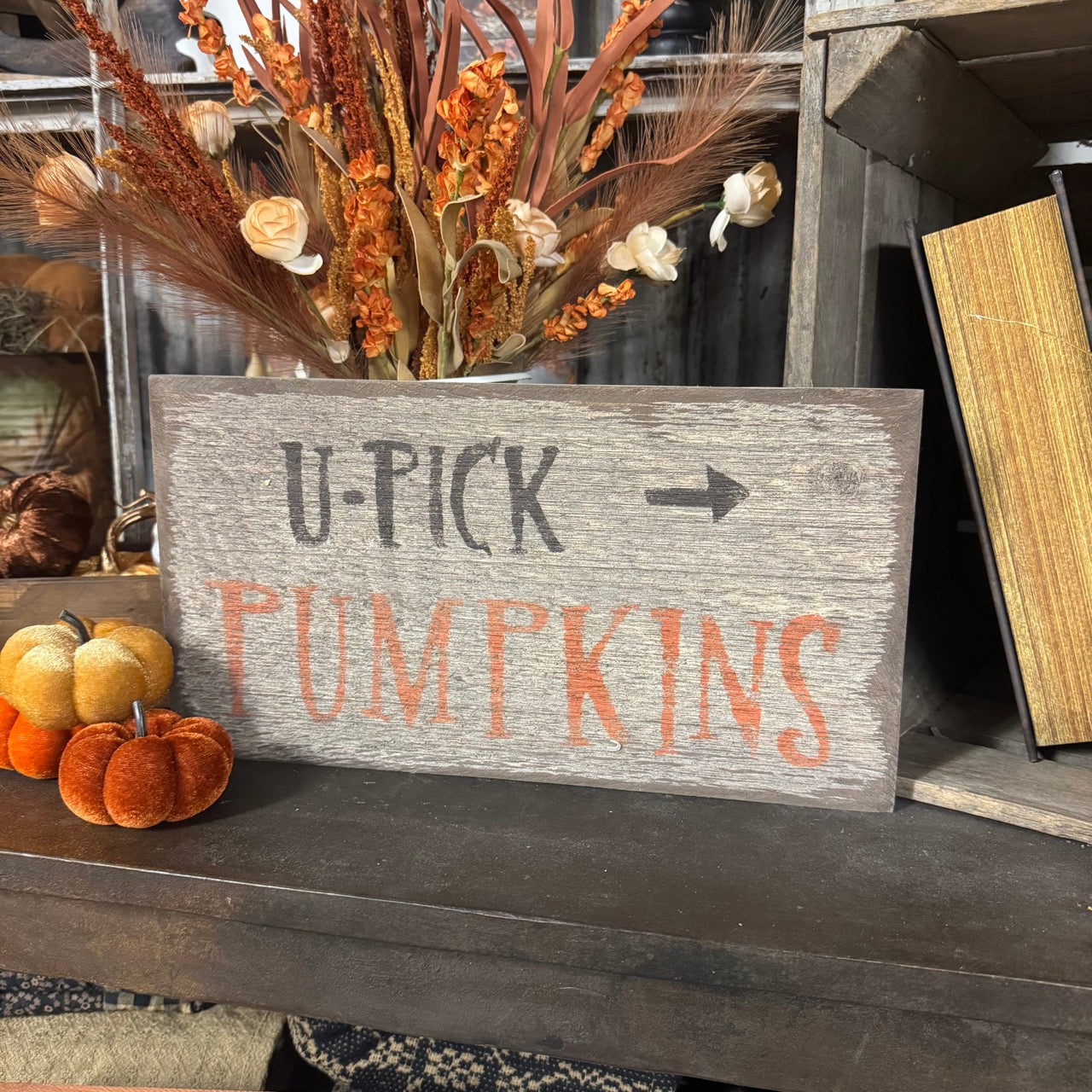 U-Pick Pumpkins - Handmade Wooden Sign