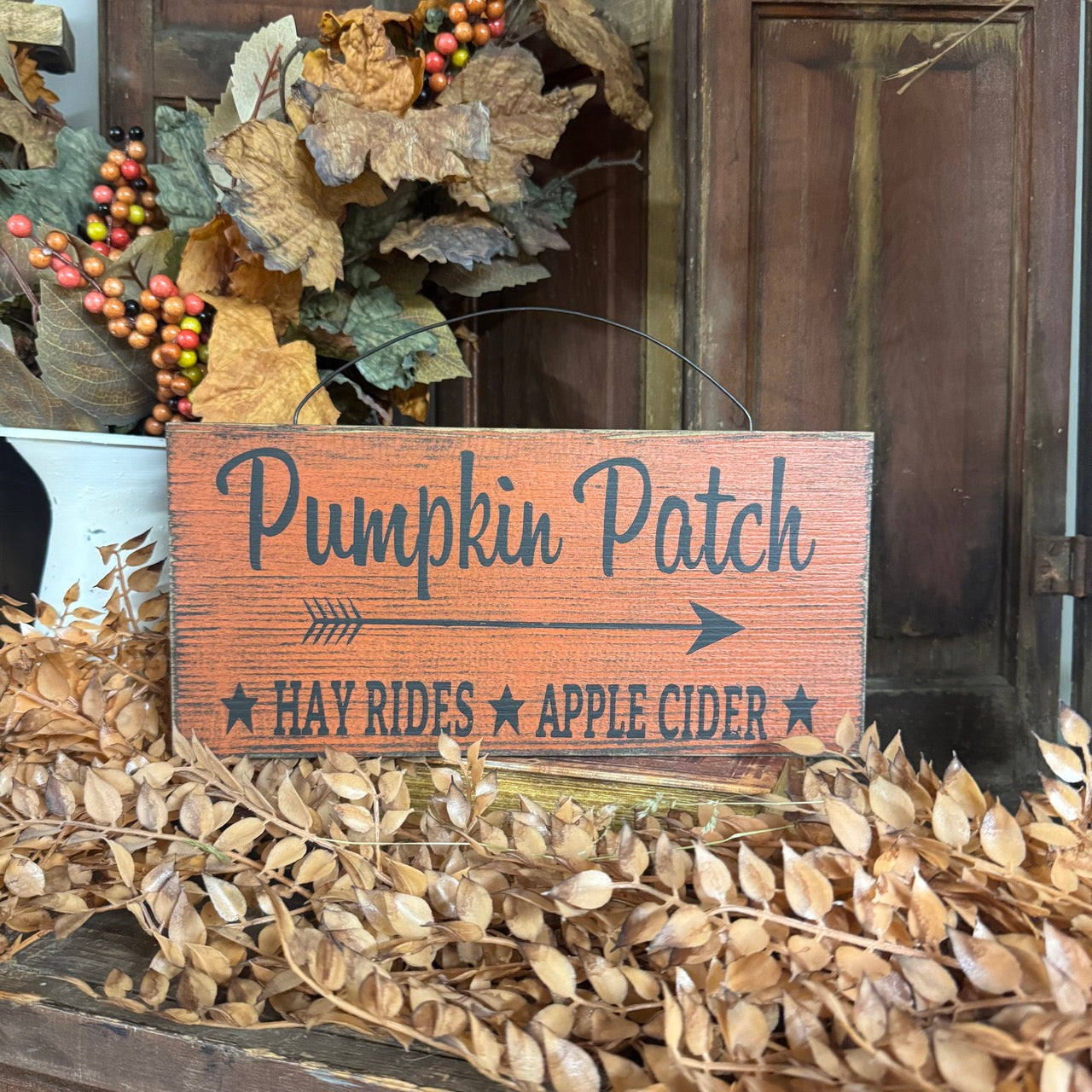 Pumpkin Patch Wooden Sign