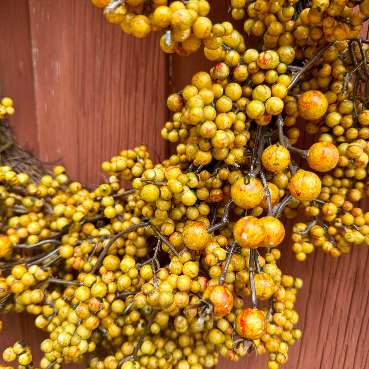 Mustard Berry Wreath