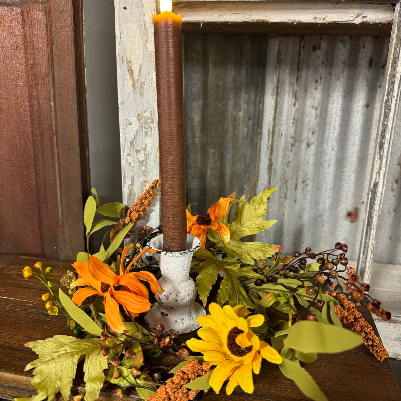 Fall Harmony Candle Ring