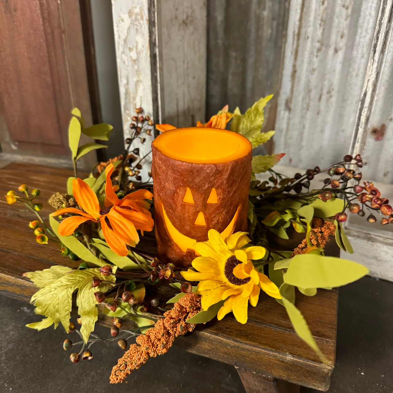 Fall Harmony Candle Ring