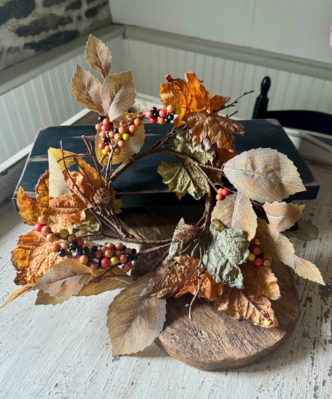 Maple Leaf Candle Ring