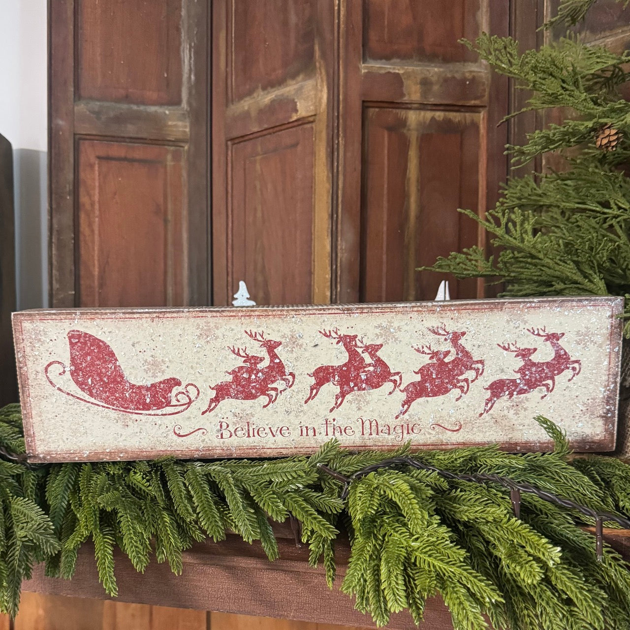 Believe in the Magic - Glittered Box Sign