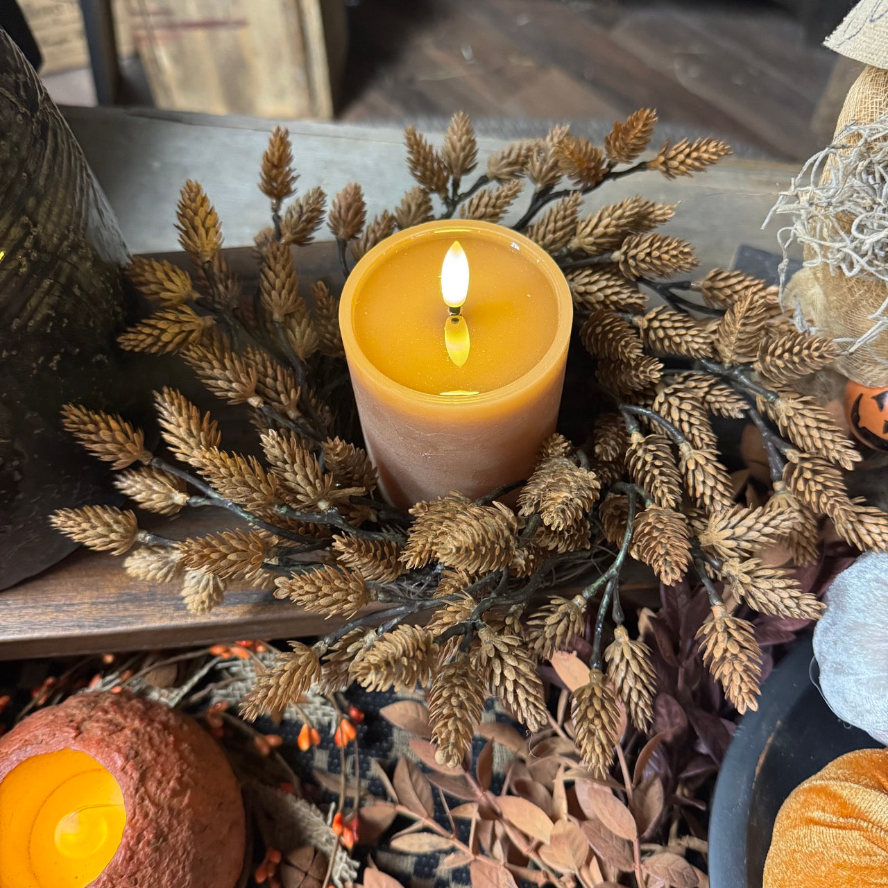 Pine Cone Forest Candle Ring