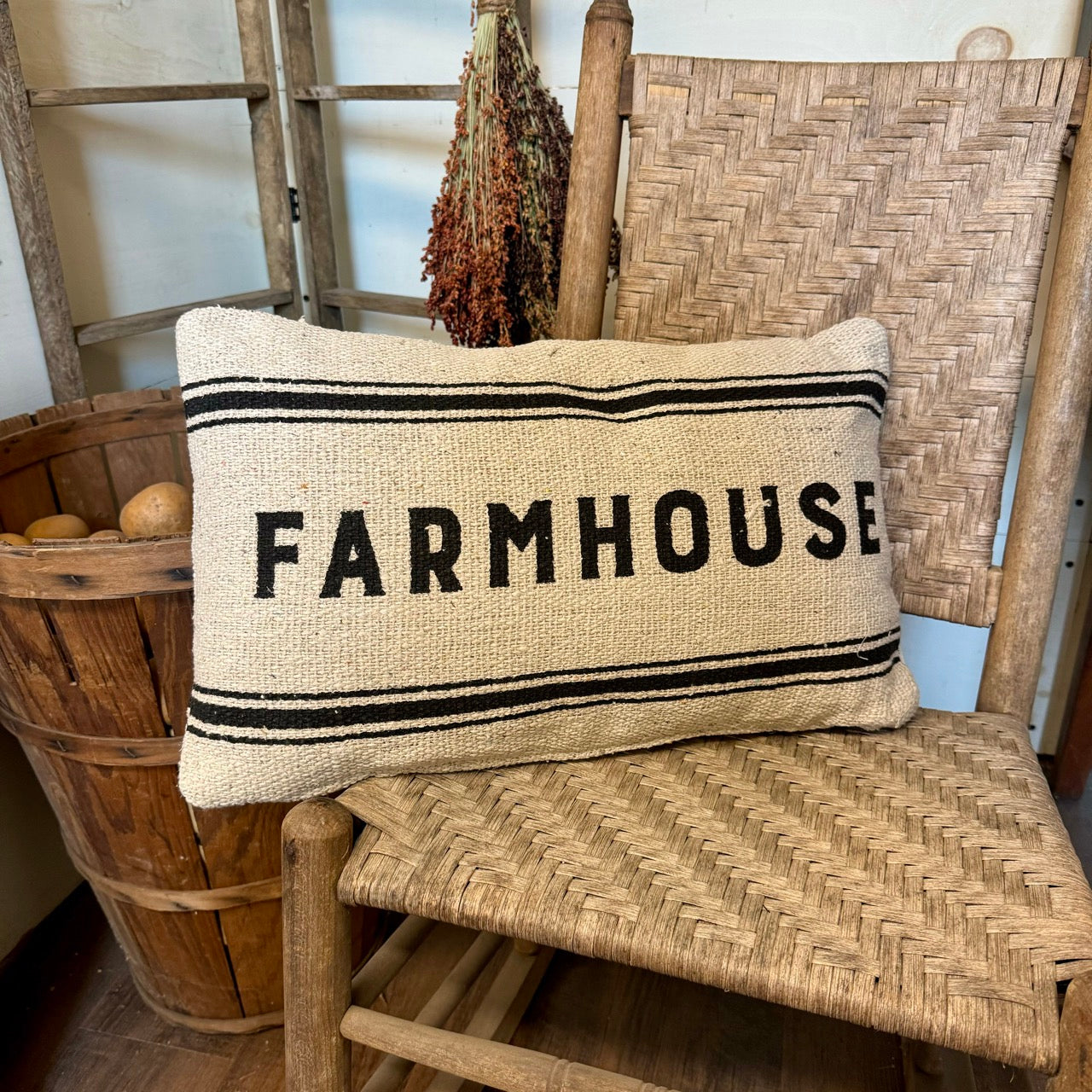 Farmhouse Pillow - Reversable