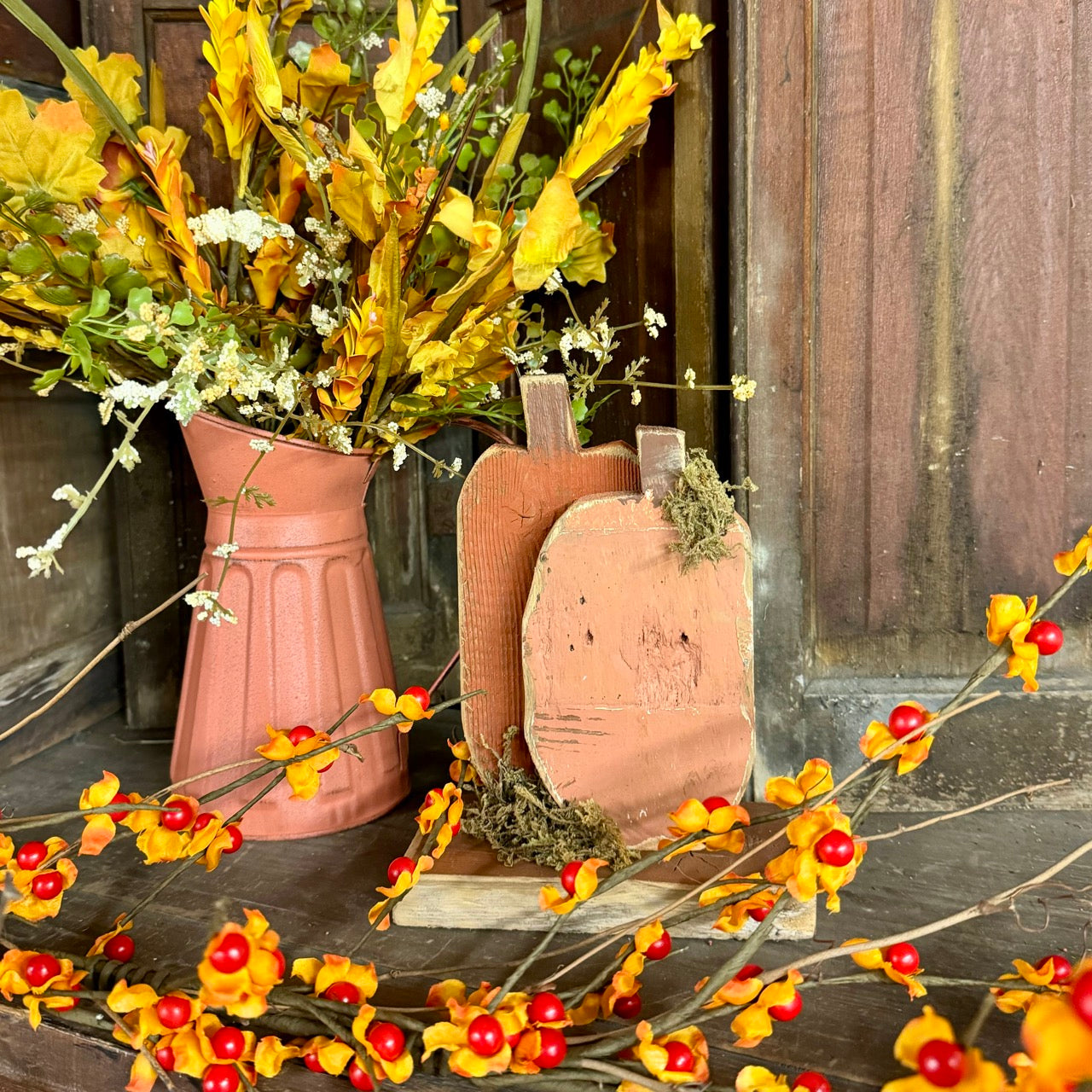 Wooden Pumpkins - Shelf Sitter