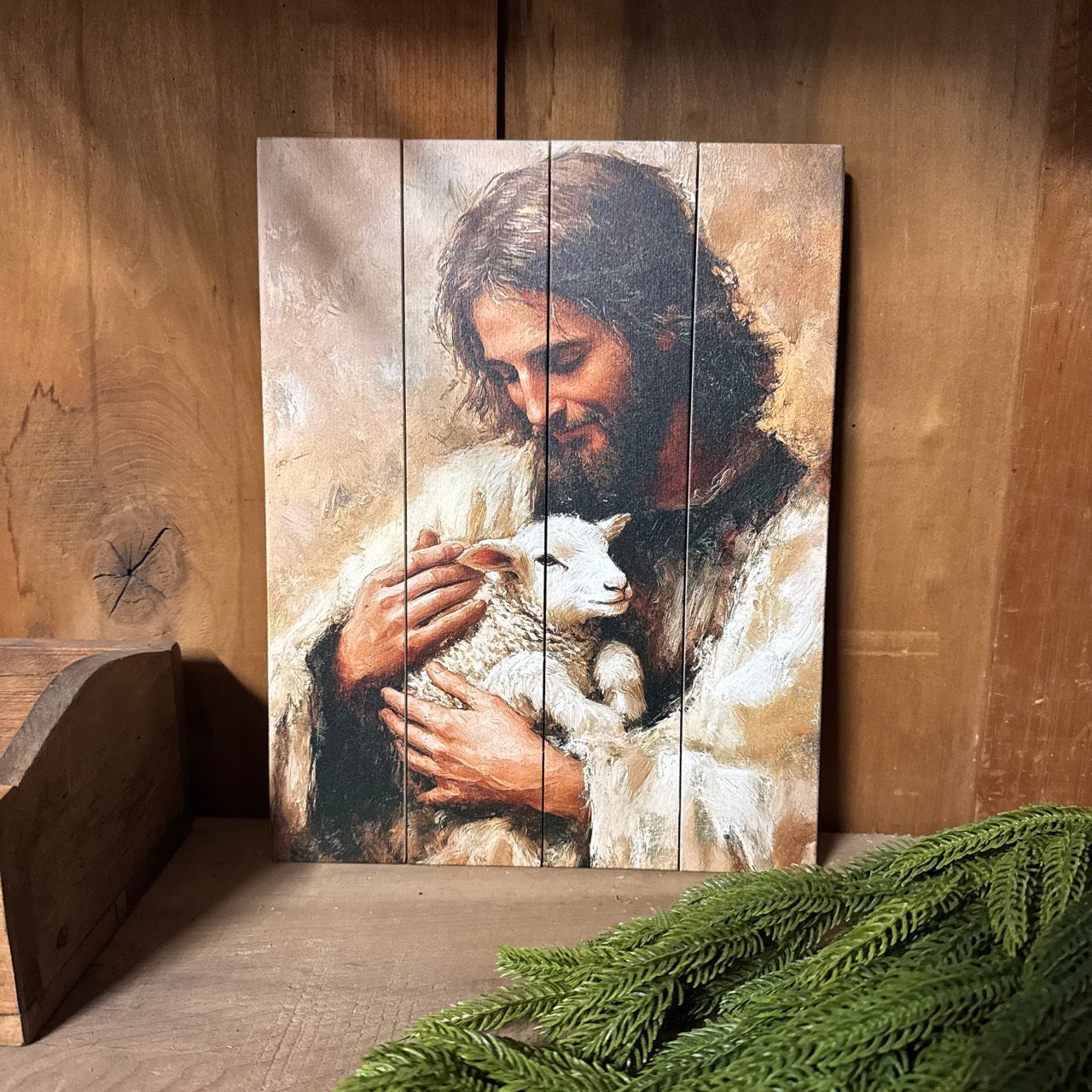 Held by Grace - Wooden Pallet Art
