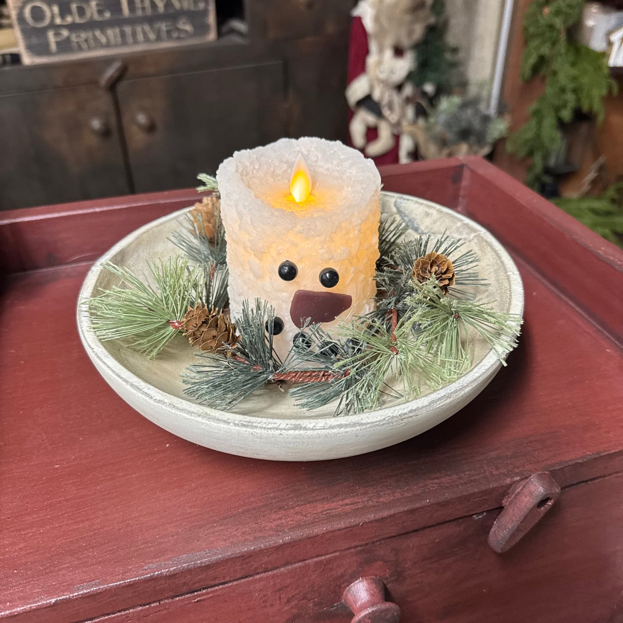 Smokey Mountain Candle Ring - Set of 2