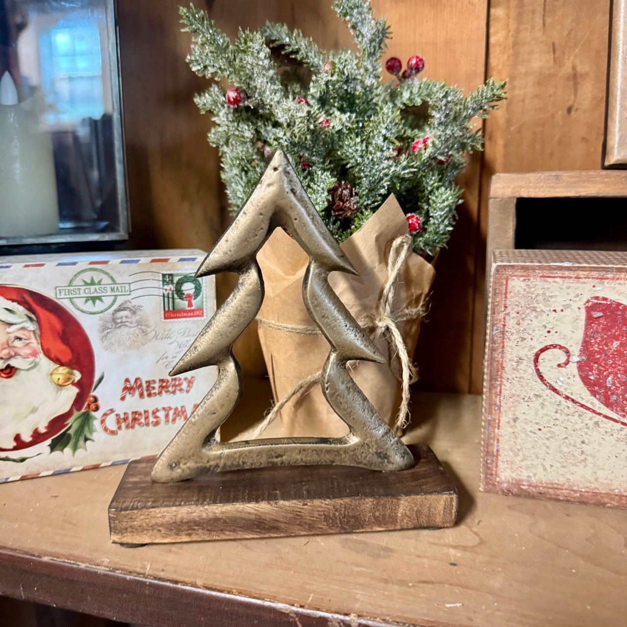 Antique Brass Tree