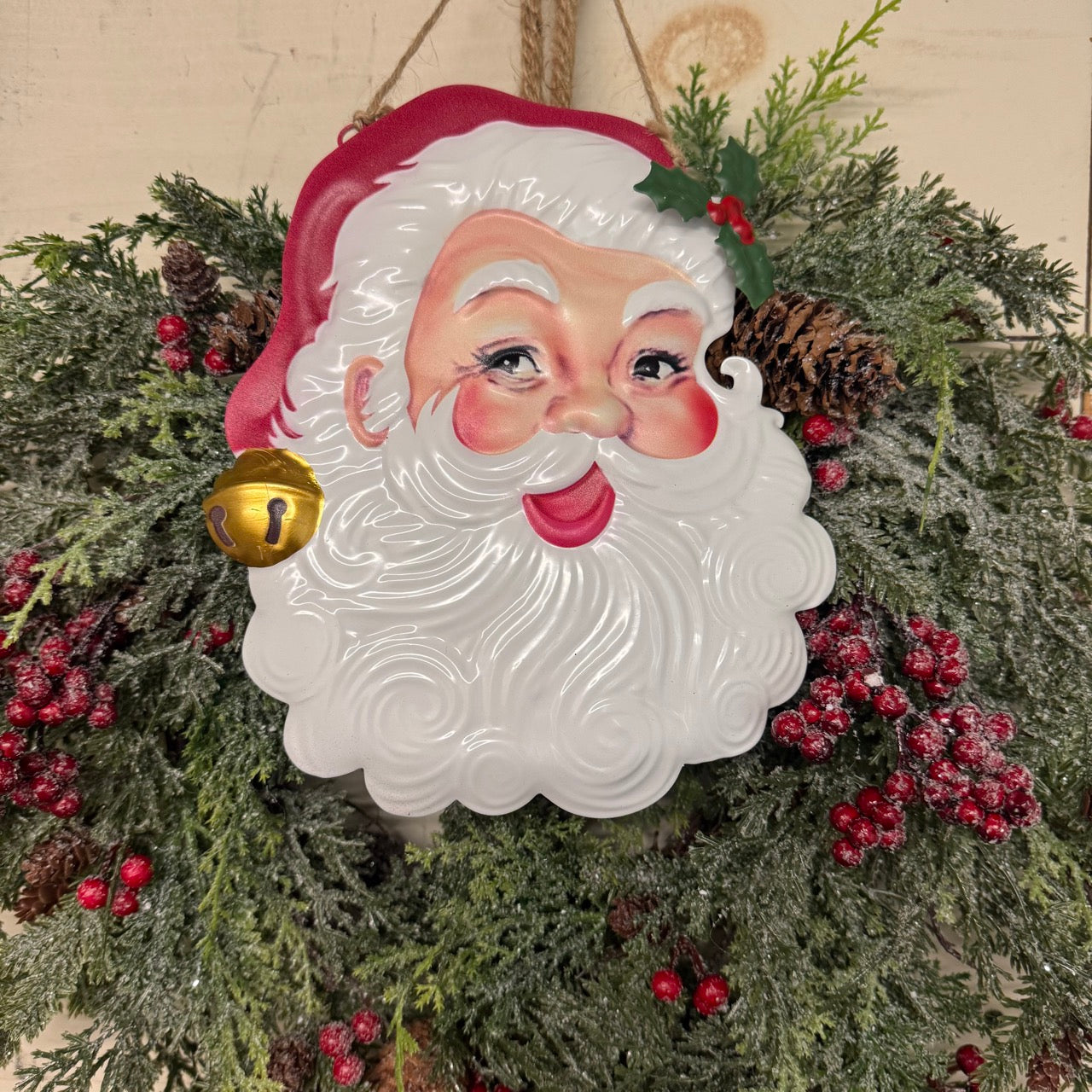 Vintage Santa - Hanging Ornament