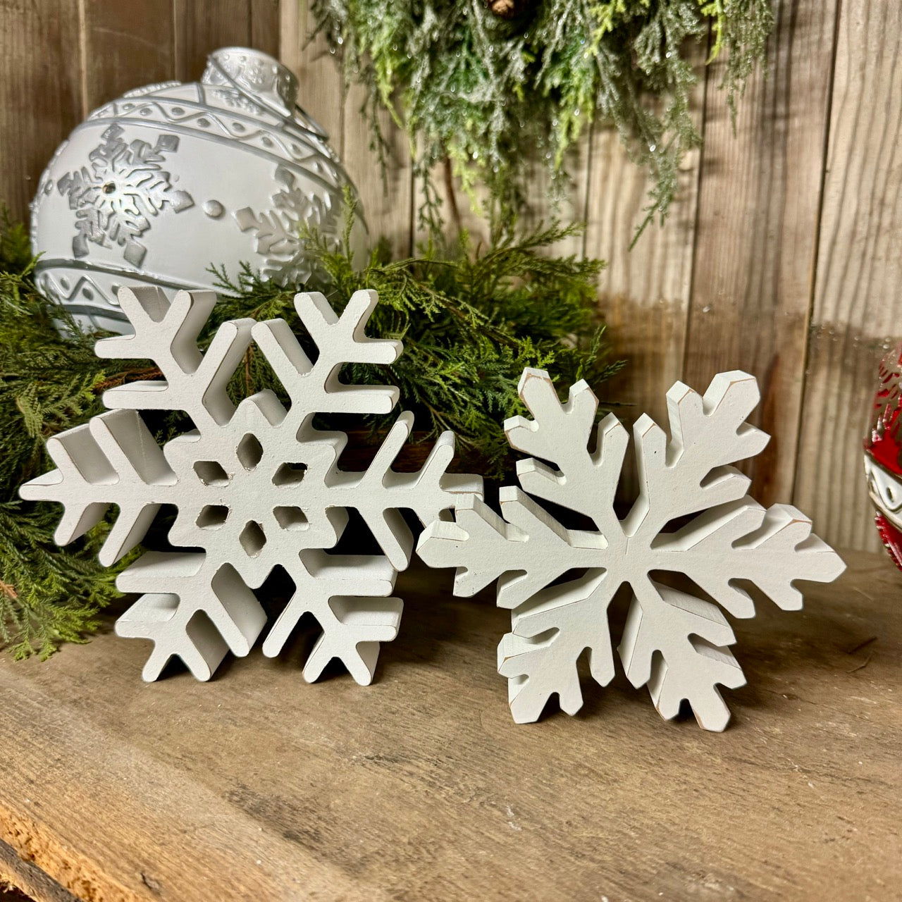 White Snowflakes - Set of 2